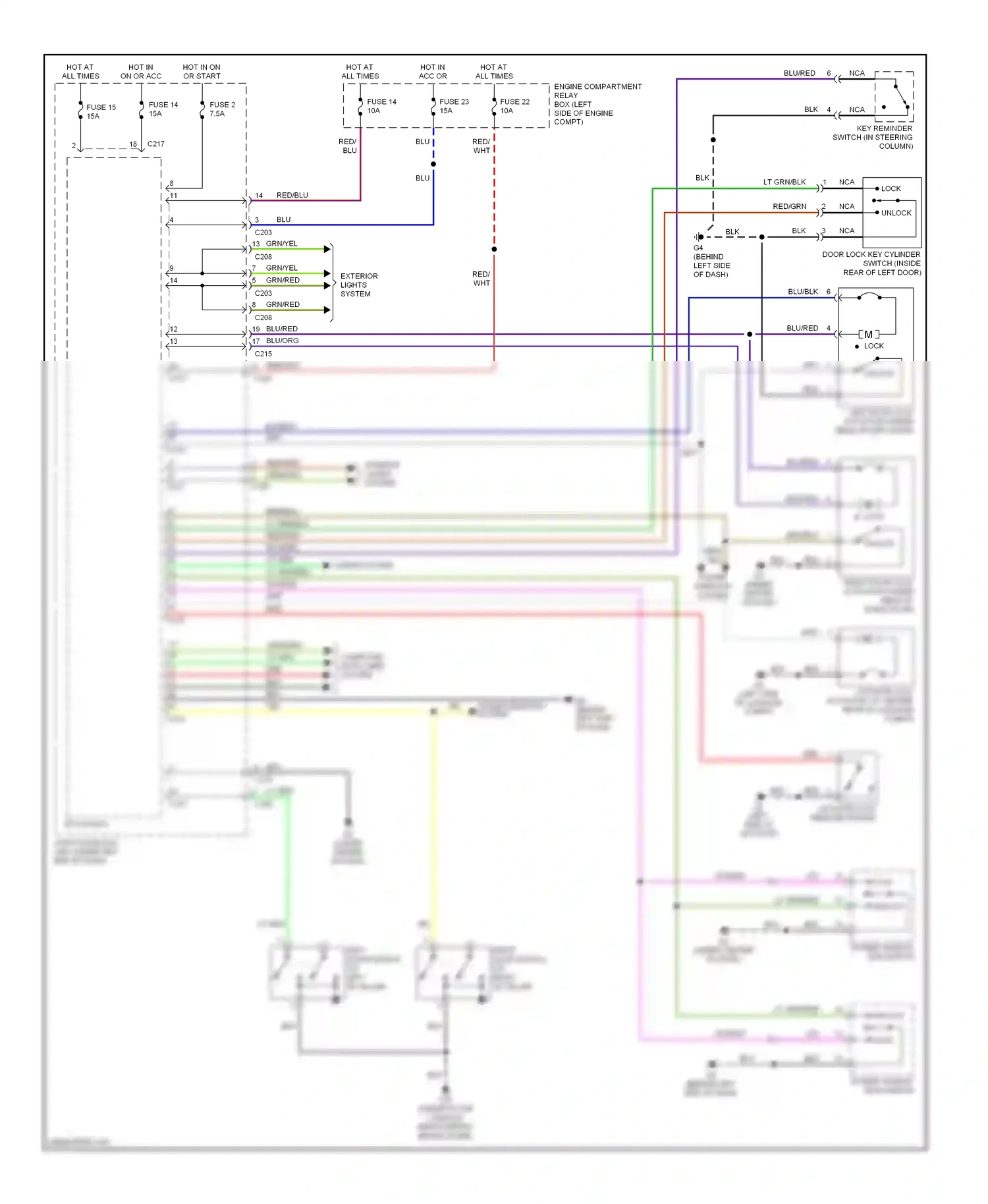 Mitsubishi Eclipse IV (2005-2008) unlock wiring diagram  (2 of 3)