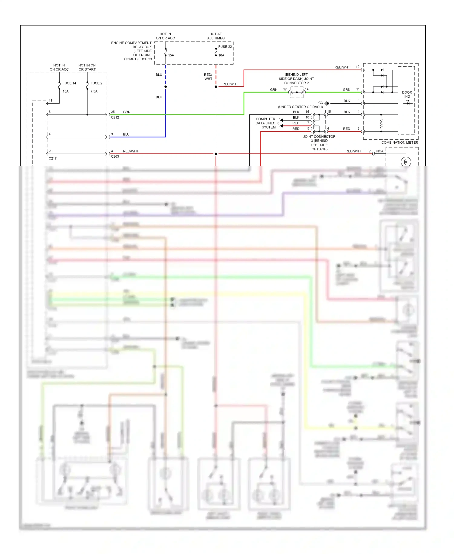 Mitsubishi Eclipse IV (2005-2008) unlock wiring diagram  (1 of 3)