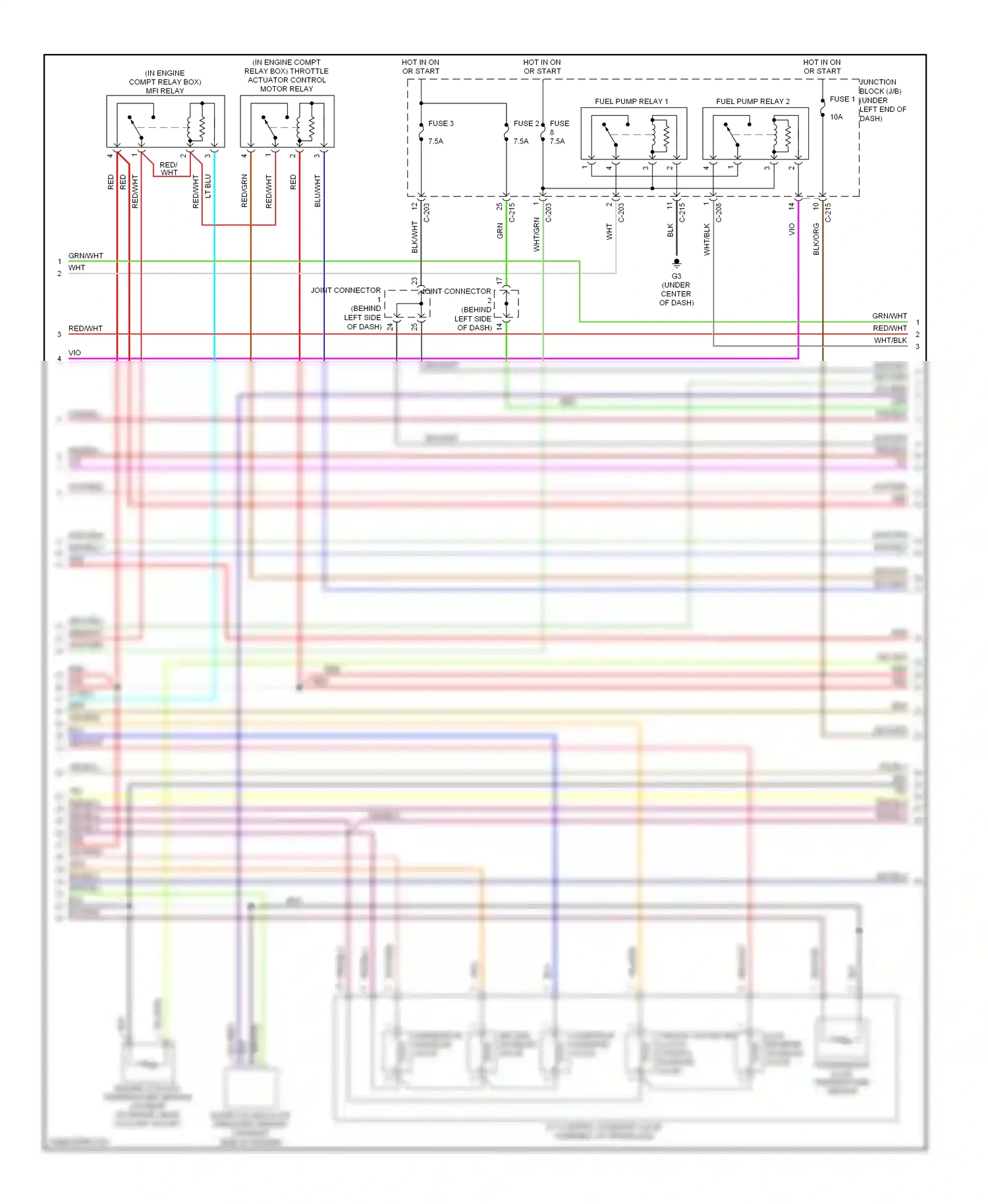Mitsubishi Eclipse IV (2005-2008) vio wiring diagram  (5 of 23)