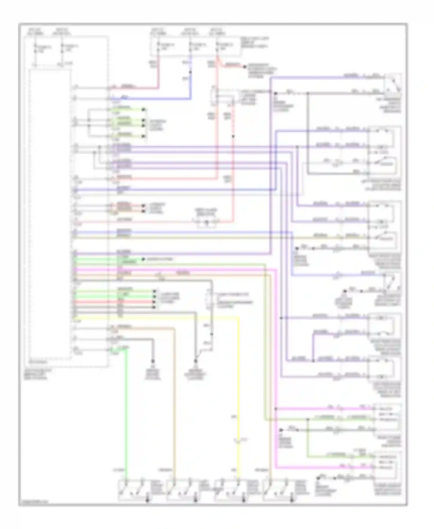 Galant Mitsubishi IX facelift 2 (2008-2012): Forced entry circuit
