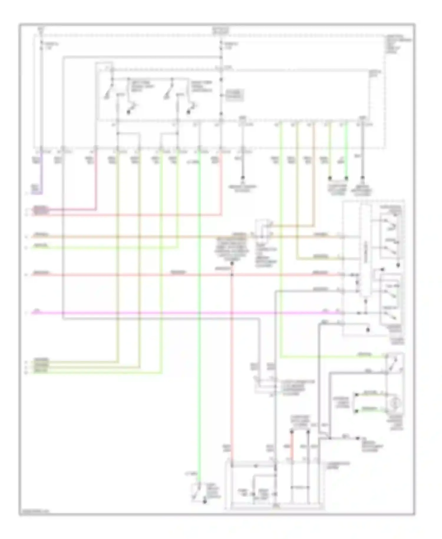 Galant Mitsubishi IX facelift 2 (2008-2012): Exterior lamps circuit (2 of 2)