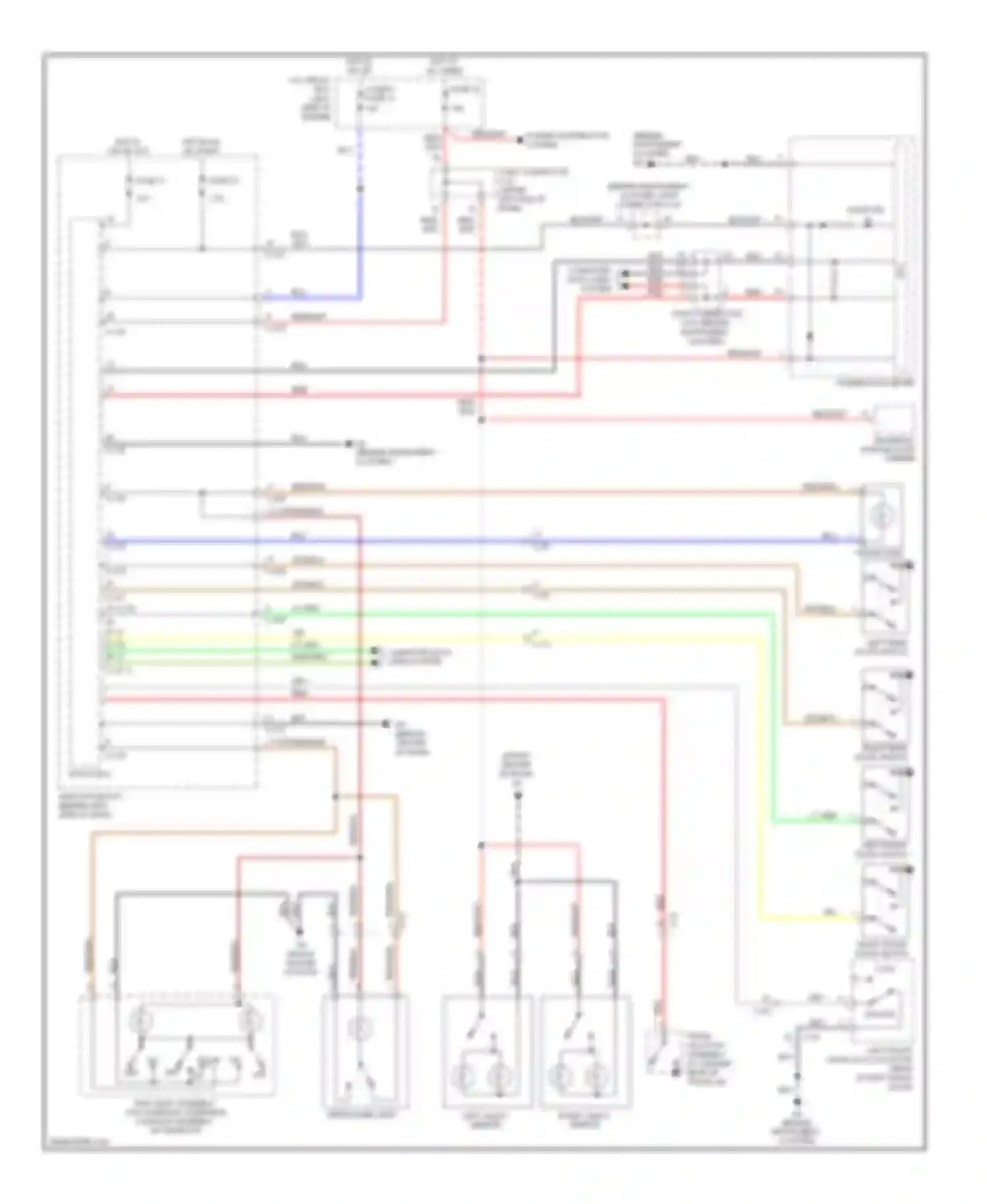 Galant Mitsubishi IX facelift 2 (2008-2012): Courtesy lamps circuit