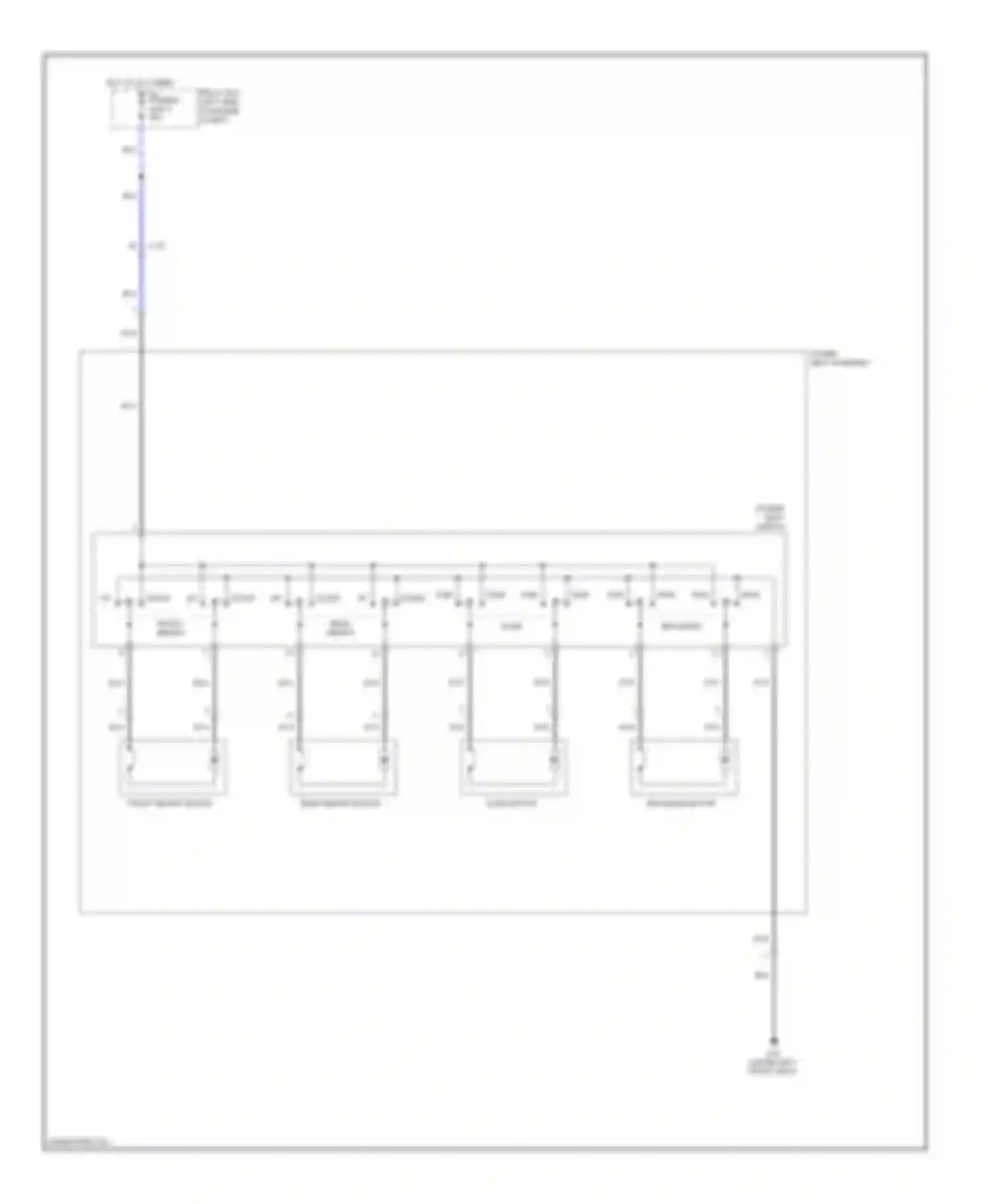 Galant Mitsubishi IX facelift 2 (2008-2012): Power seat circuit