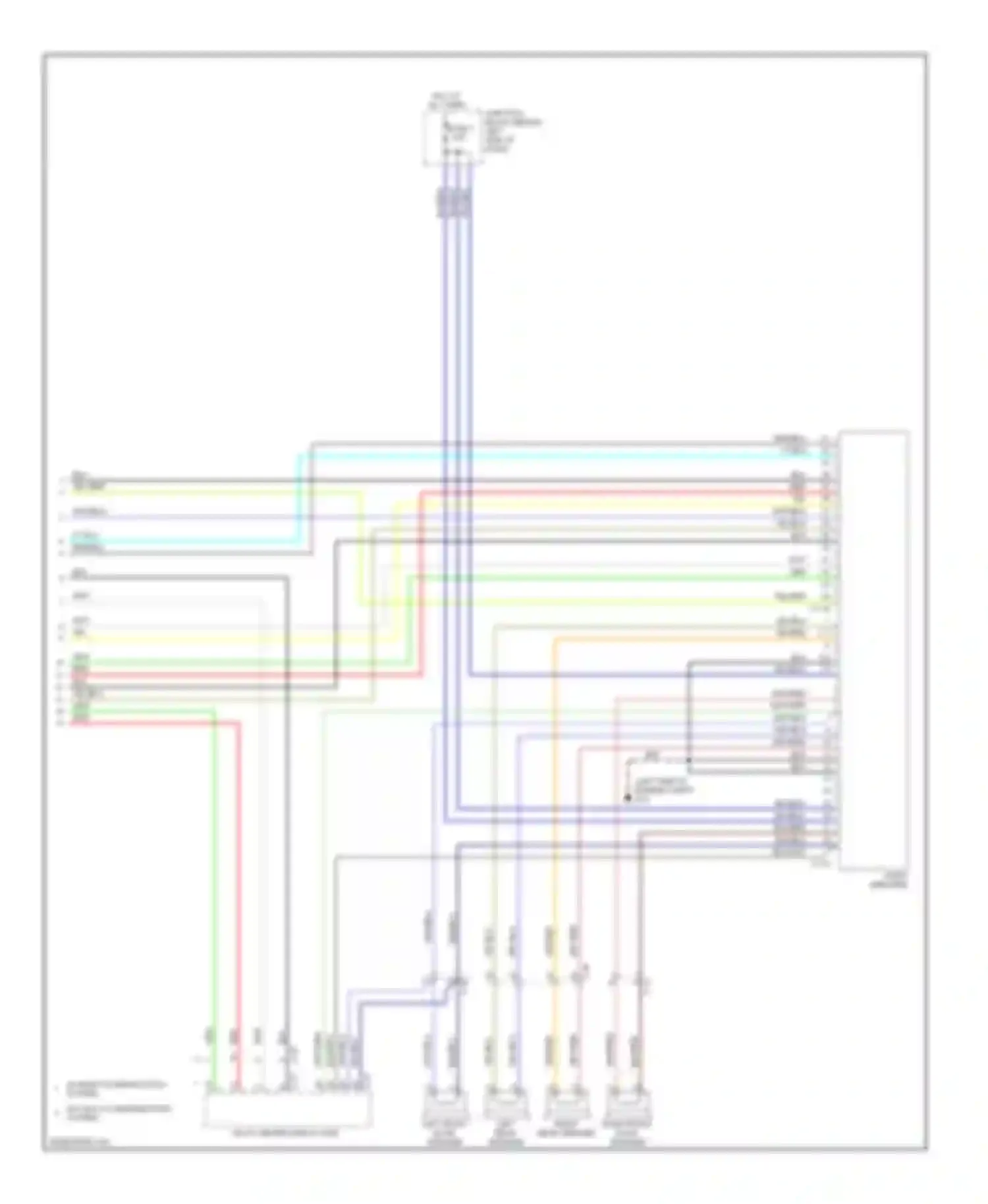 Galant Mitsubishi IX facelift 2 (2008-2012): Radio circuit, with amplifier (2 of 2)