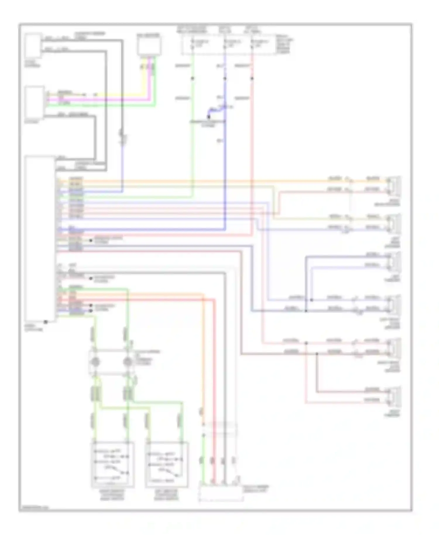 Galant Mitsubishi IX facelift 2 (2008-2012): Radio circuit, without amplifier
