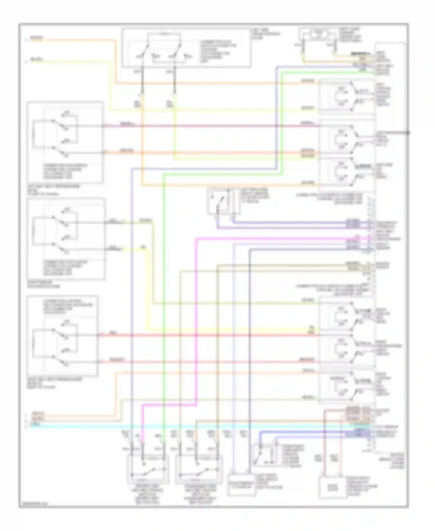 Galant Mitsubishi IX facelift 2 (2008-2012): Supplemental restraints circuit (3 of 3)