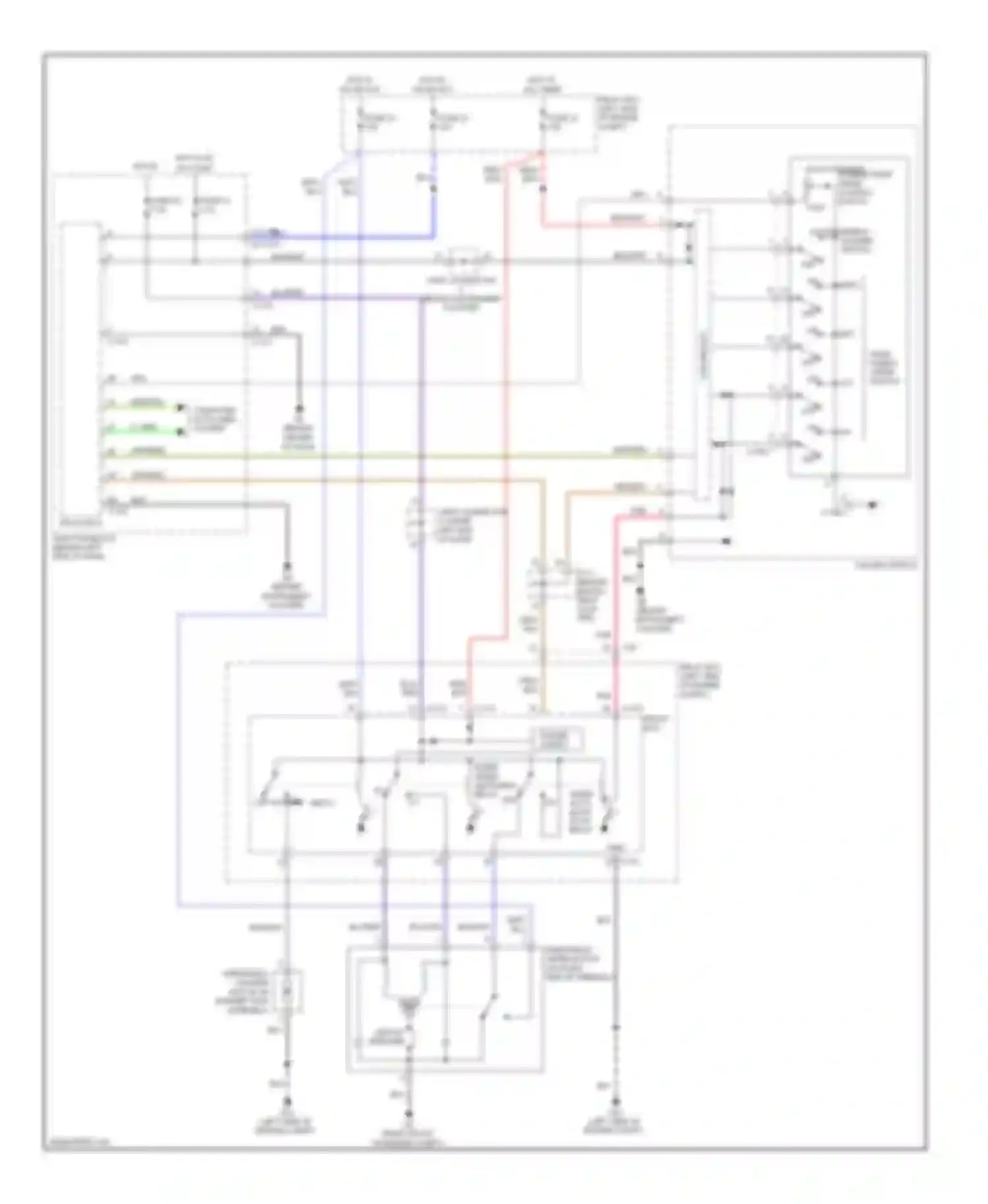 Galant Mitsubishi IX facelift 2 (2008-2012): Wiper/washer circuit