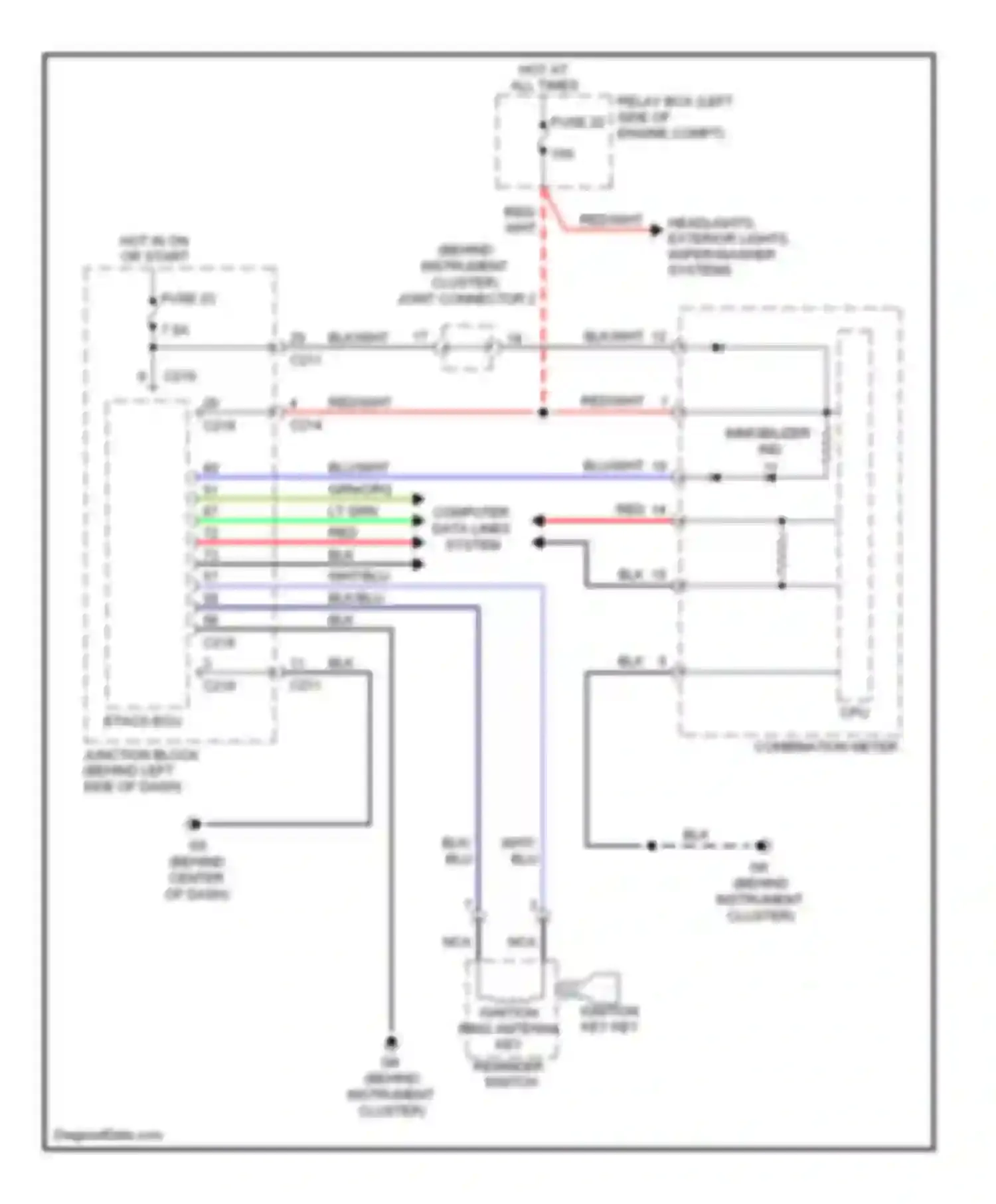 Wiring diagram blk for Mitsubishi Galant IX facelift 2 (2008-2012) (8 of 54)