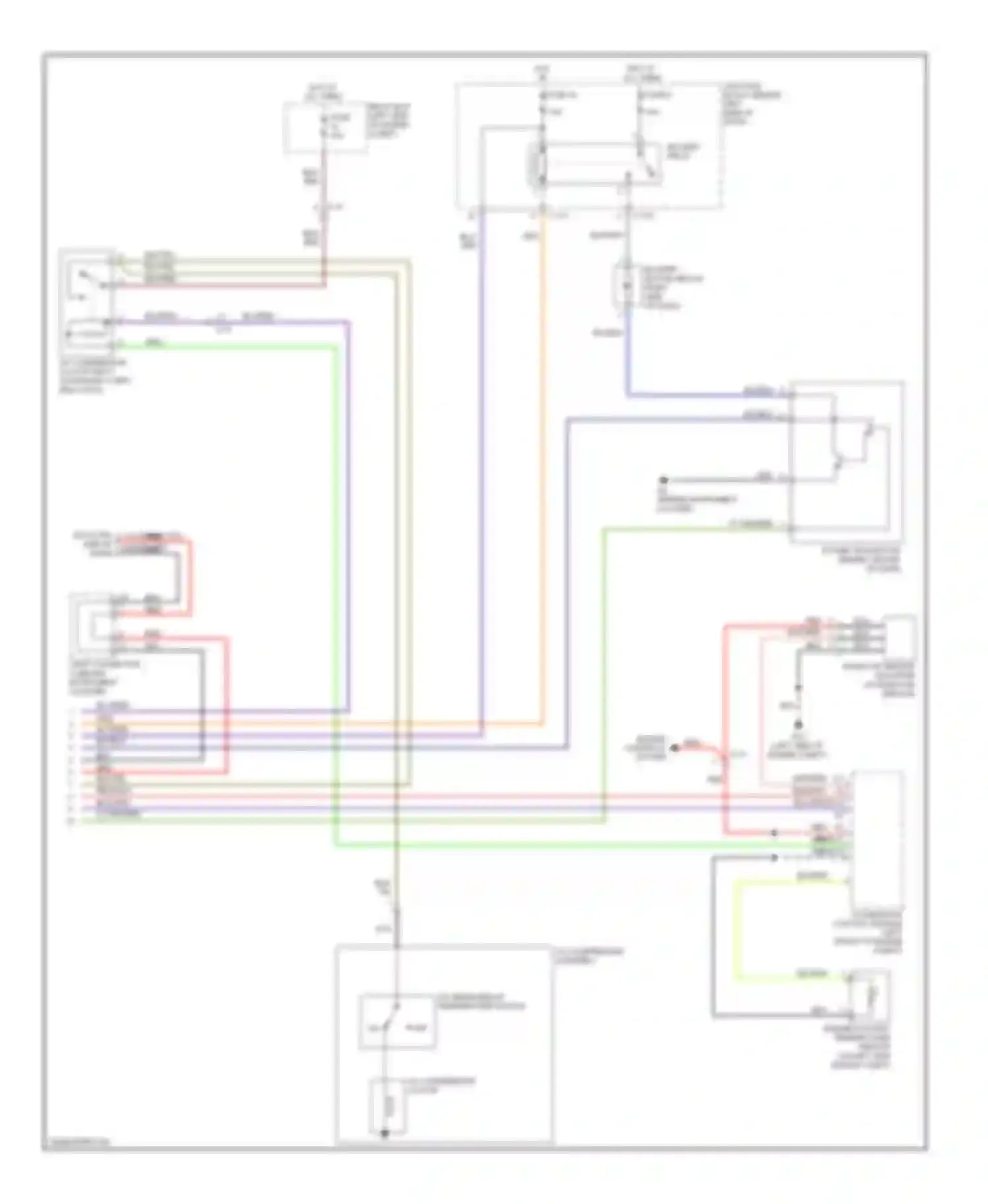 Wiring diagram blower relay for Mitsubishi Galant IX facelift 2 (2008-2012) (2 of 2)
