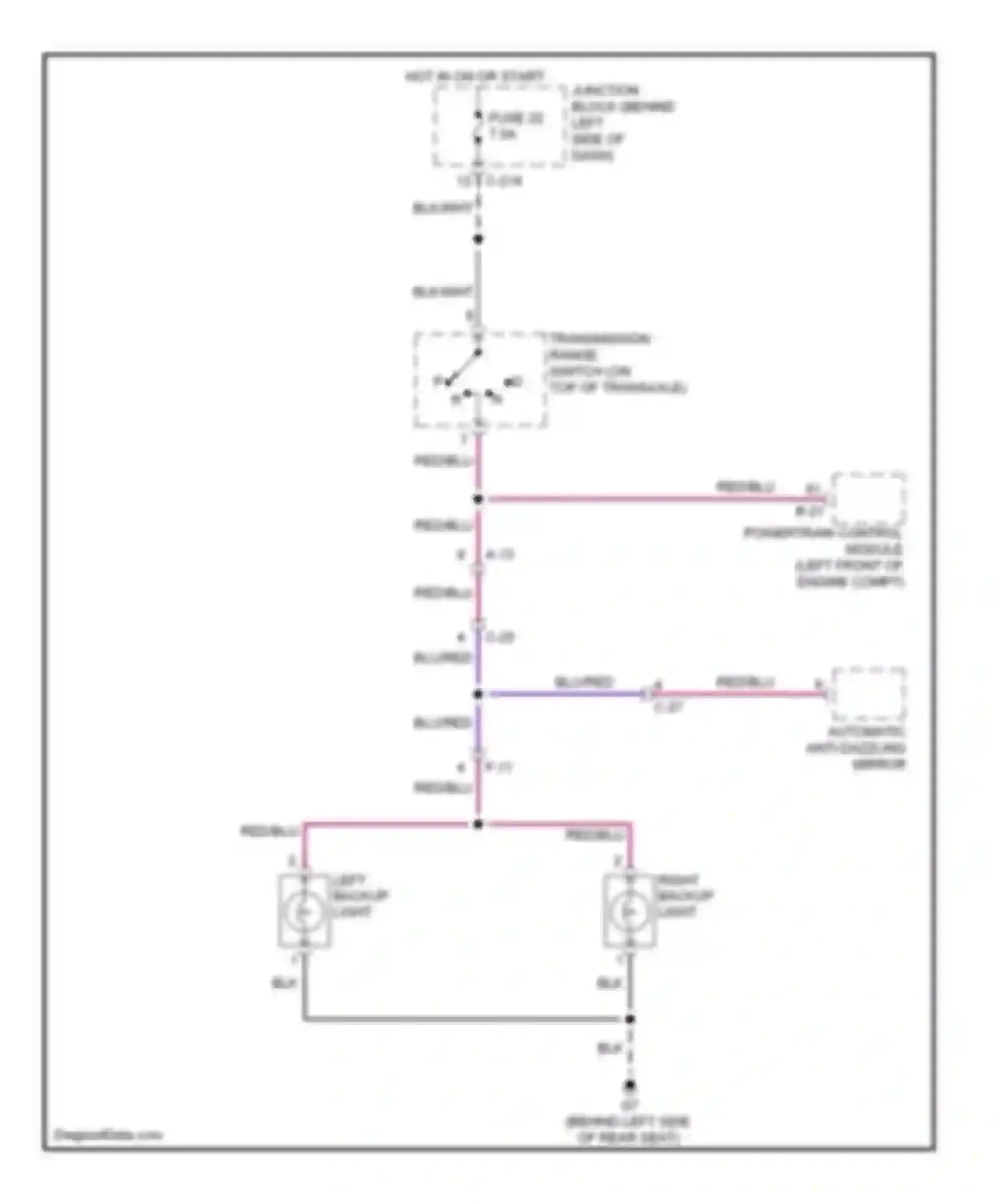 Wiring diagram c-25 for Mitsubishi Galant IX facelift 2 (2008-2012) (2 of 7)