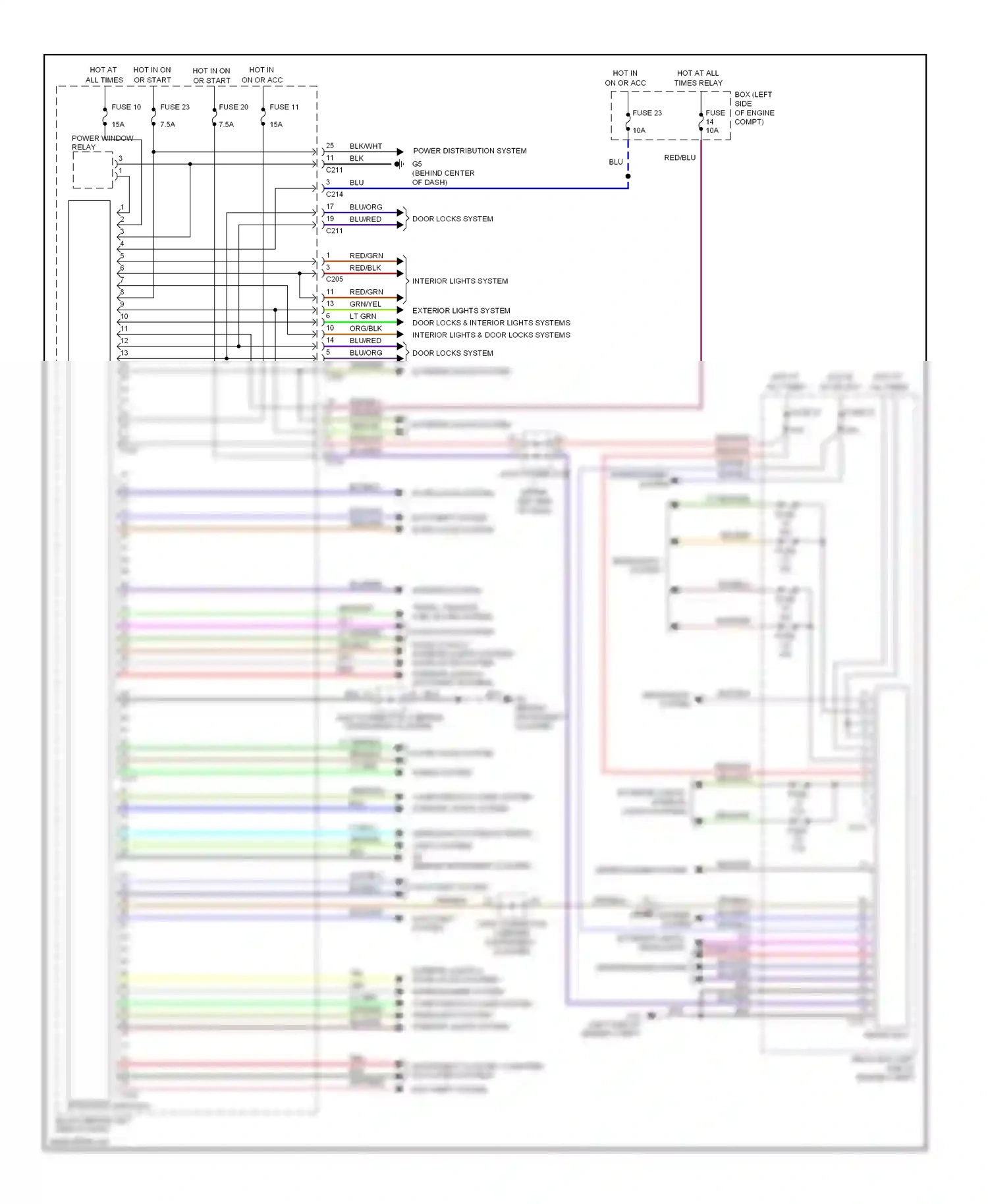 Mitsubishi Galant IX facelift 2 (2008-2012) computer data lines system interior lights system wiring diagram  (1 of 1)