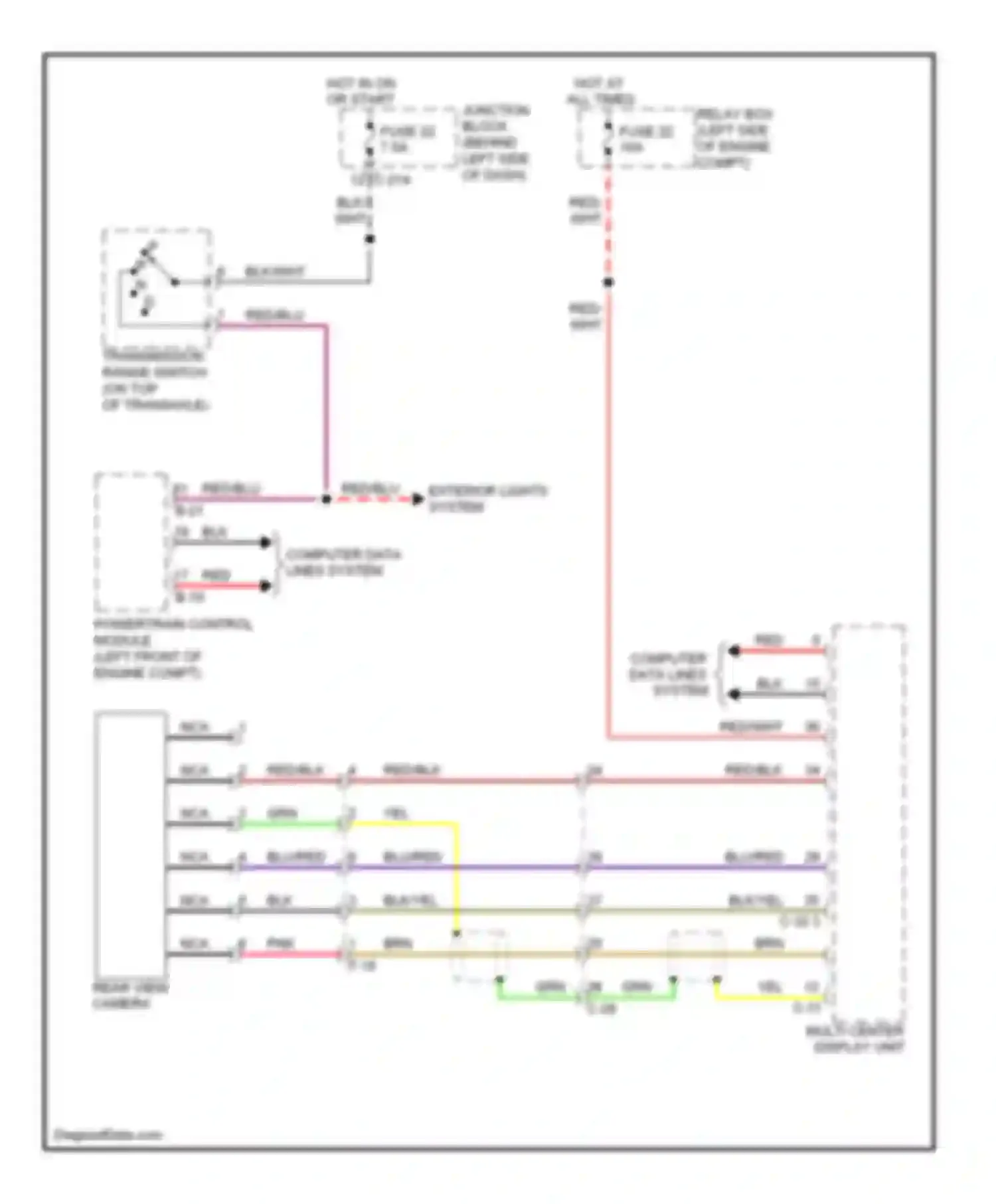 Wiring diagram hot in on or start for Mitsubishi Galant IX facelift 2 (2008-2012) (15 of 19)
