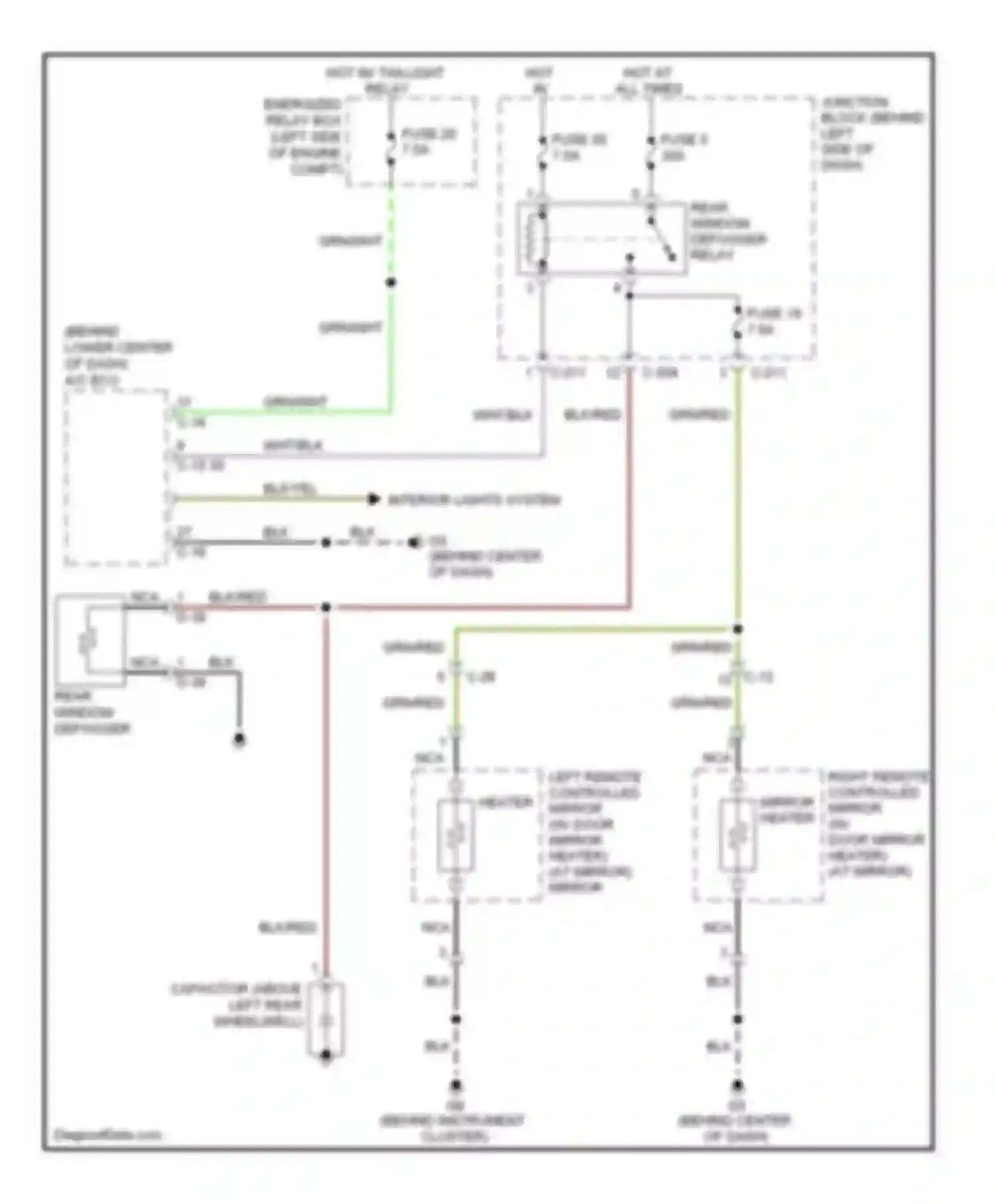 Wiring diagram hot in on for Mitsubishi Galant IX facelift 2 (2008-2012) (5 of 12)