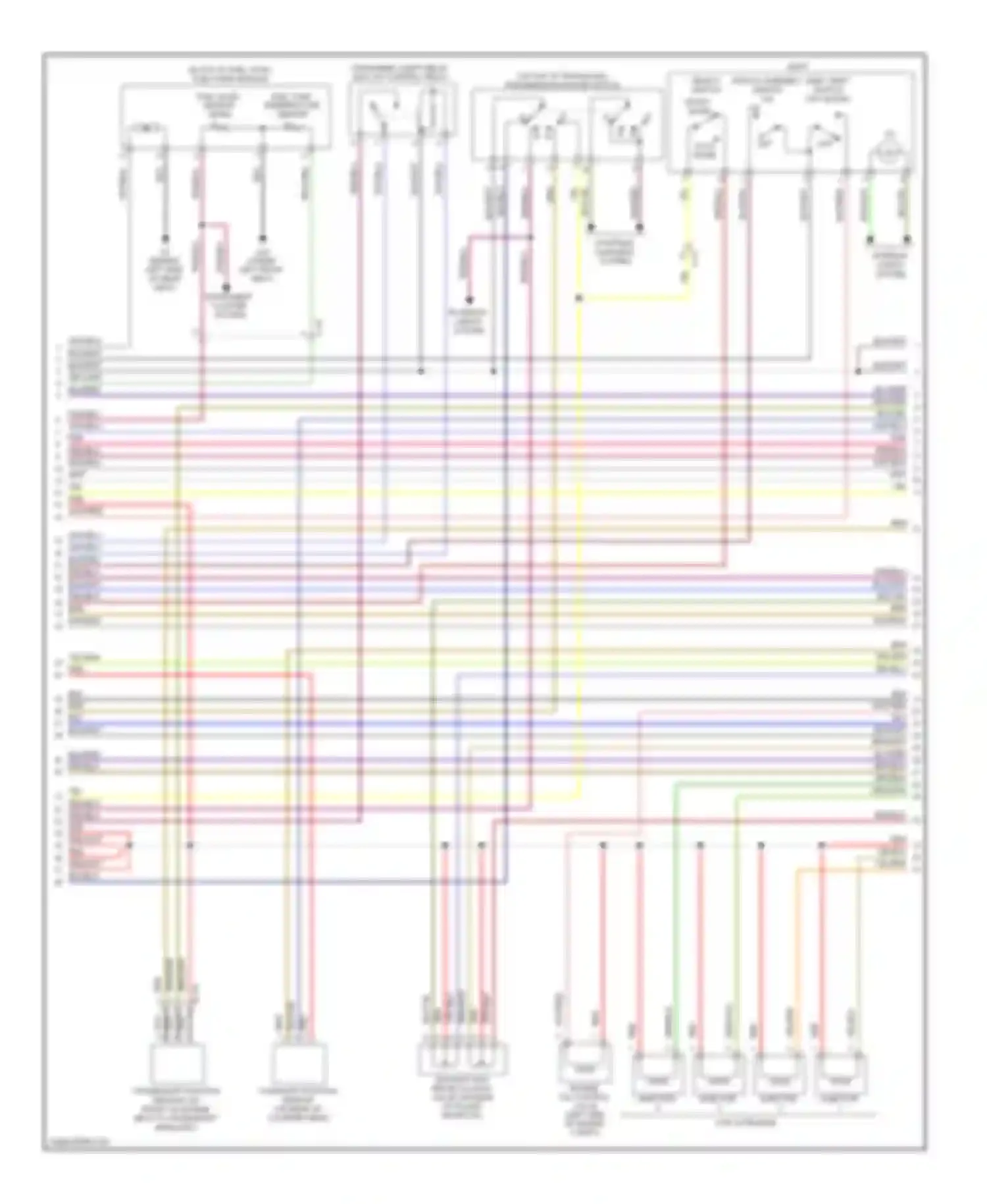 Wiring diagram instrument cluster system for Mitsubishi Galant IX facelift 2 (2008-2012) (2 of 2)