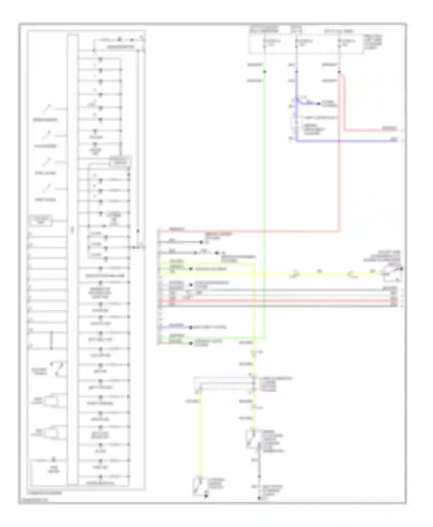 Wiring diagram joint connector 2 for Mitsubishi Galant IX facelift 2 (2008-2012) (1 of 2)