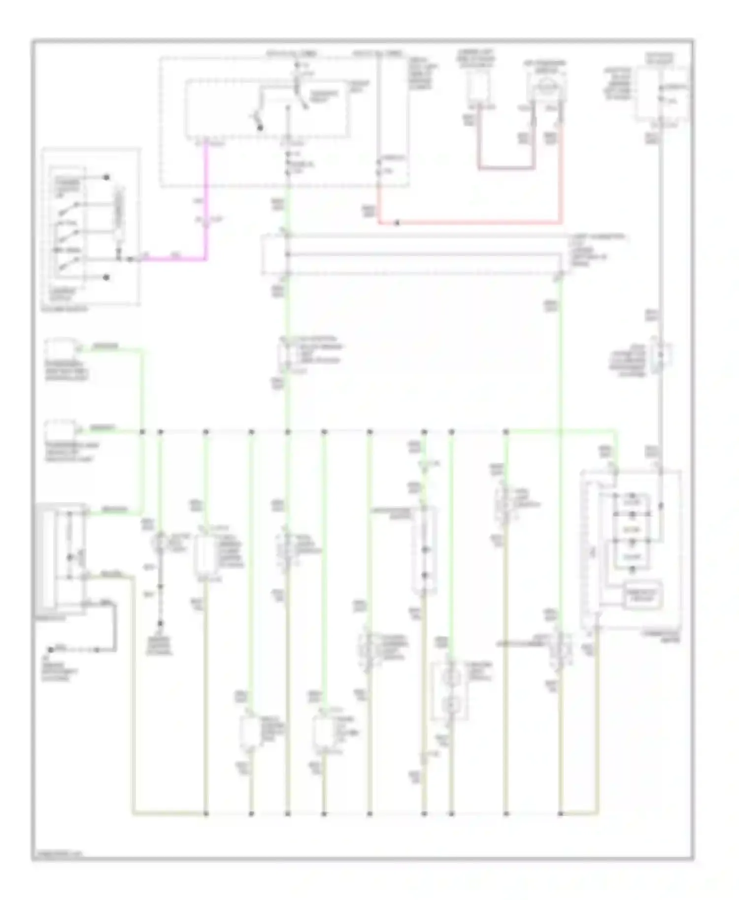 Wiring diagram junction block for Mitsubishi Galant IX facelift 2 (2008-2012) (1 of 2)