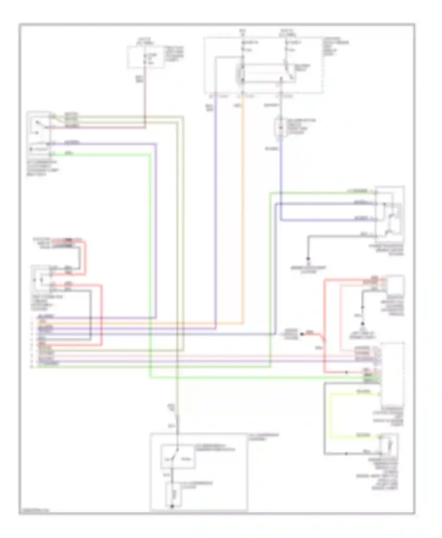 Galant Mitsubishi IX facelift (2006-2009): Automatic a/c circuit (2 of 2)