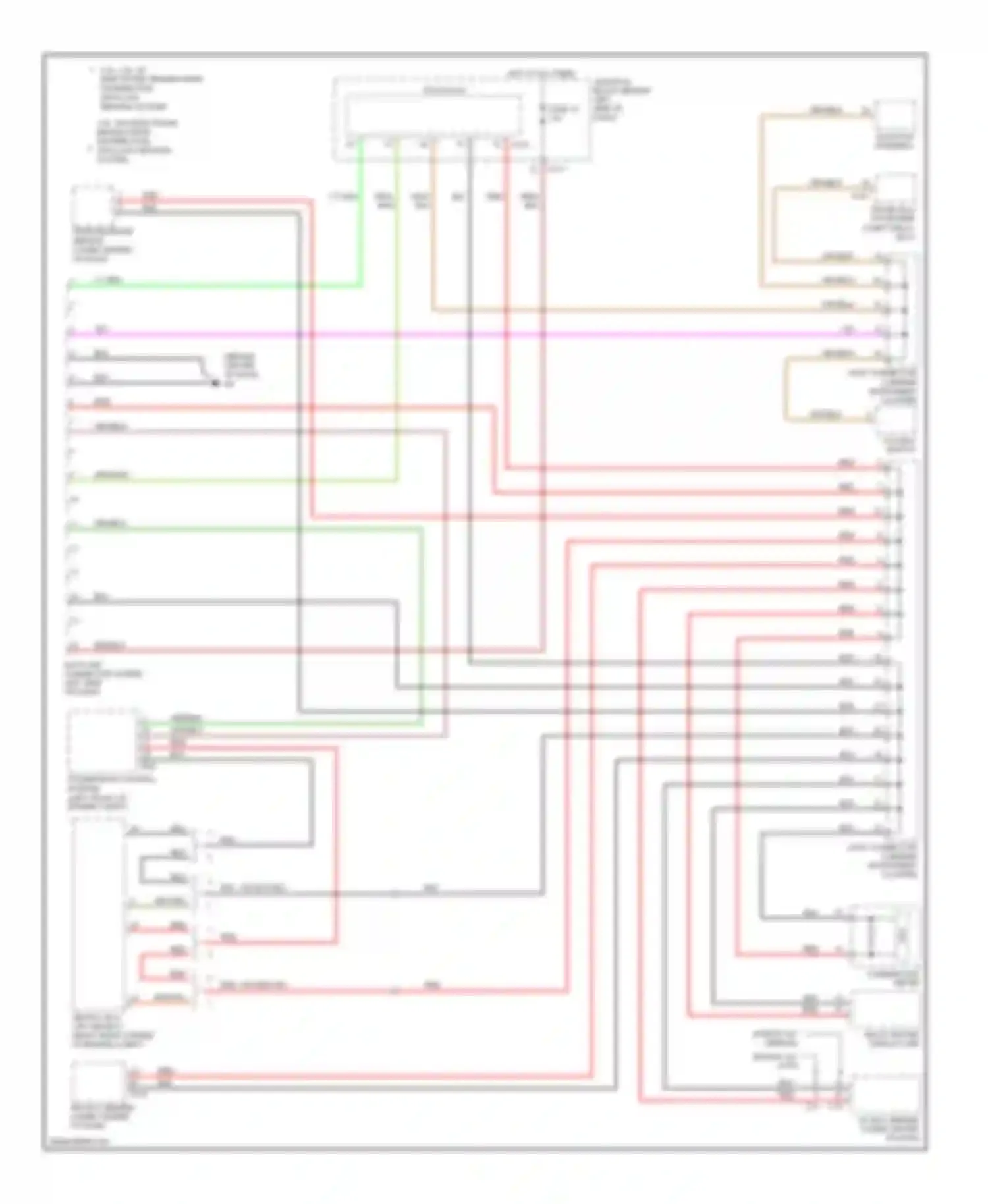 Galant Mitsubishi IX facelift (2006-2009): Computer data lines circuit