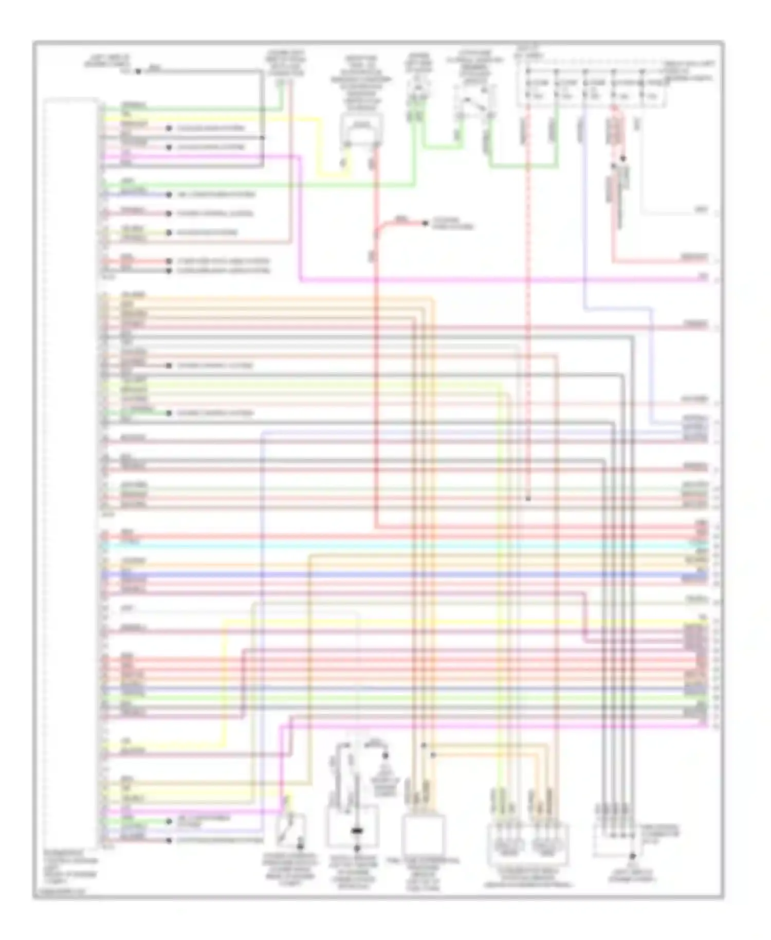 Galant Mitsubishi IX facelift (2006-2009): Wiring diagram engine performance 2.4l (1 of 5)