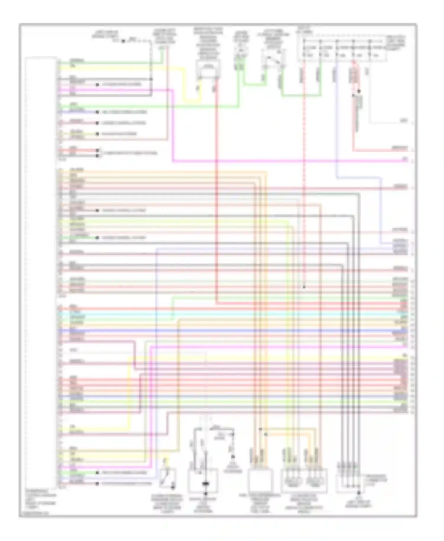Galant Mitsubishi IX facelift (2006-2009): Wiring diagram engine performance 3.8l (1 of 5)