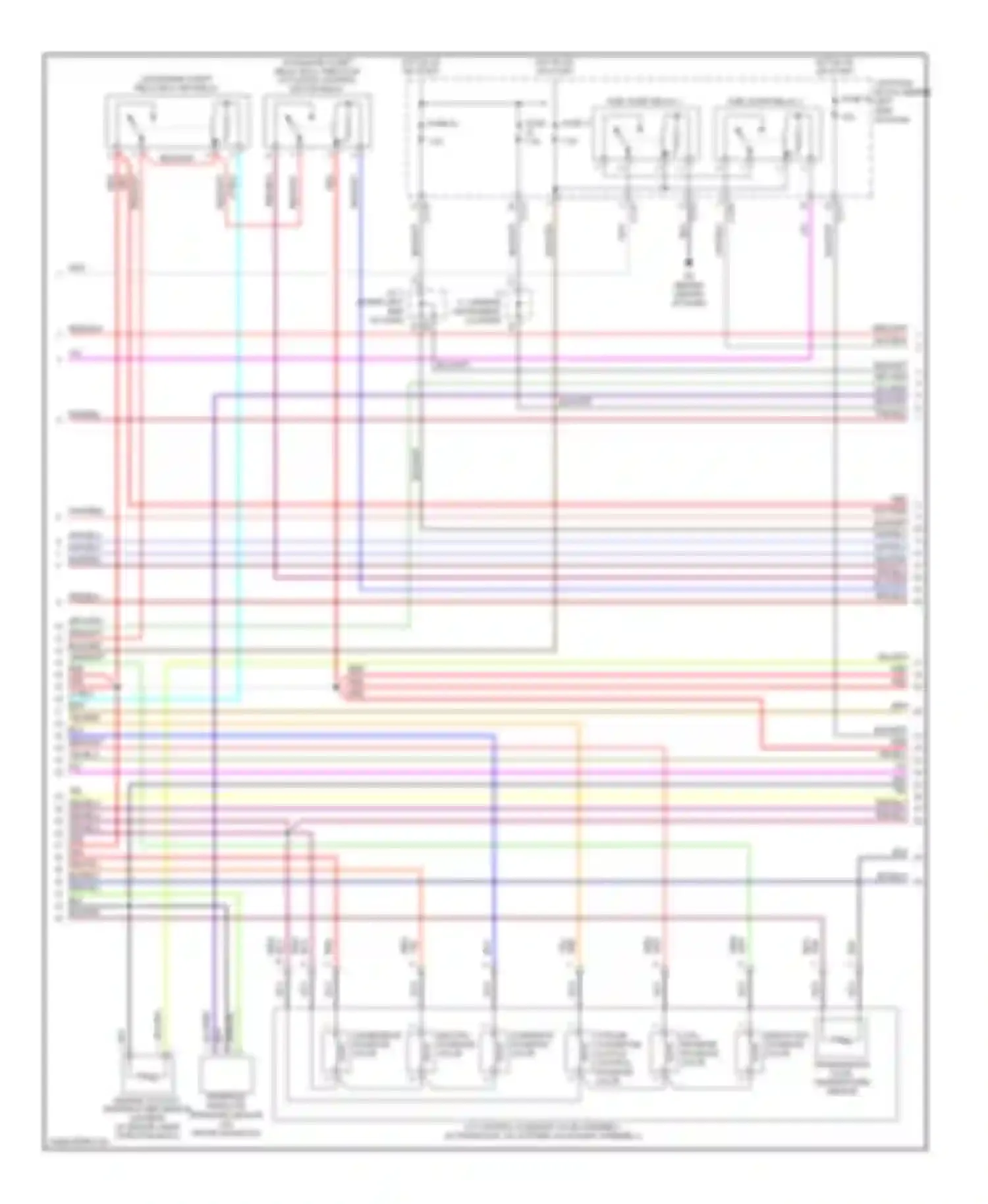 Galant Mitsubishi IX facelift (2006-2009): Wiring diagram engine performance 3.8l (2 of 5)