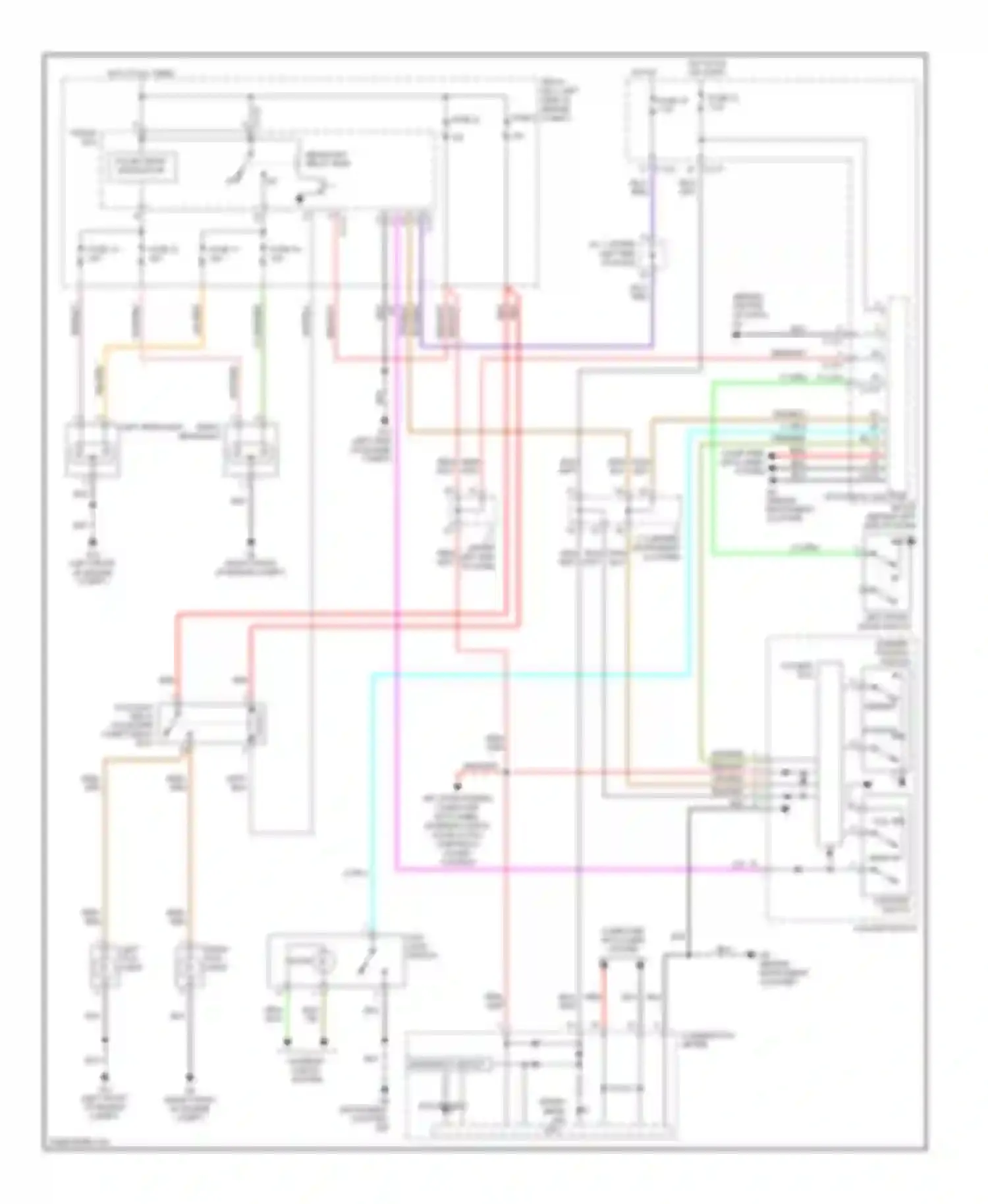 Galant Mitsubishi IX facelift (2006-2009): Headlights circuit, 2 bulb type
