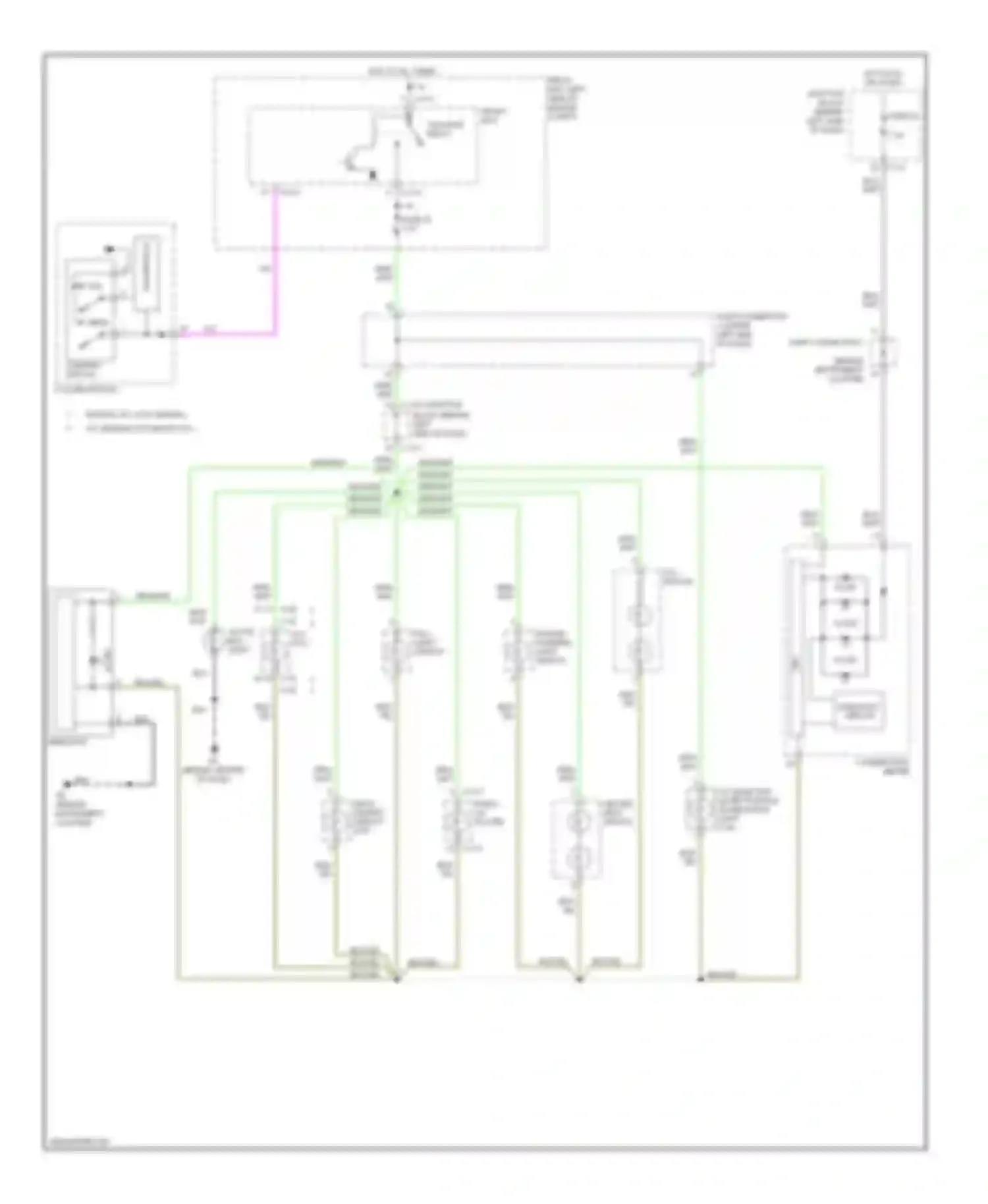 Galant Mitsubishi IX facelift (2006-2009): Instrument illumination circuit