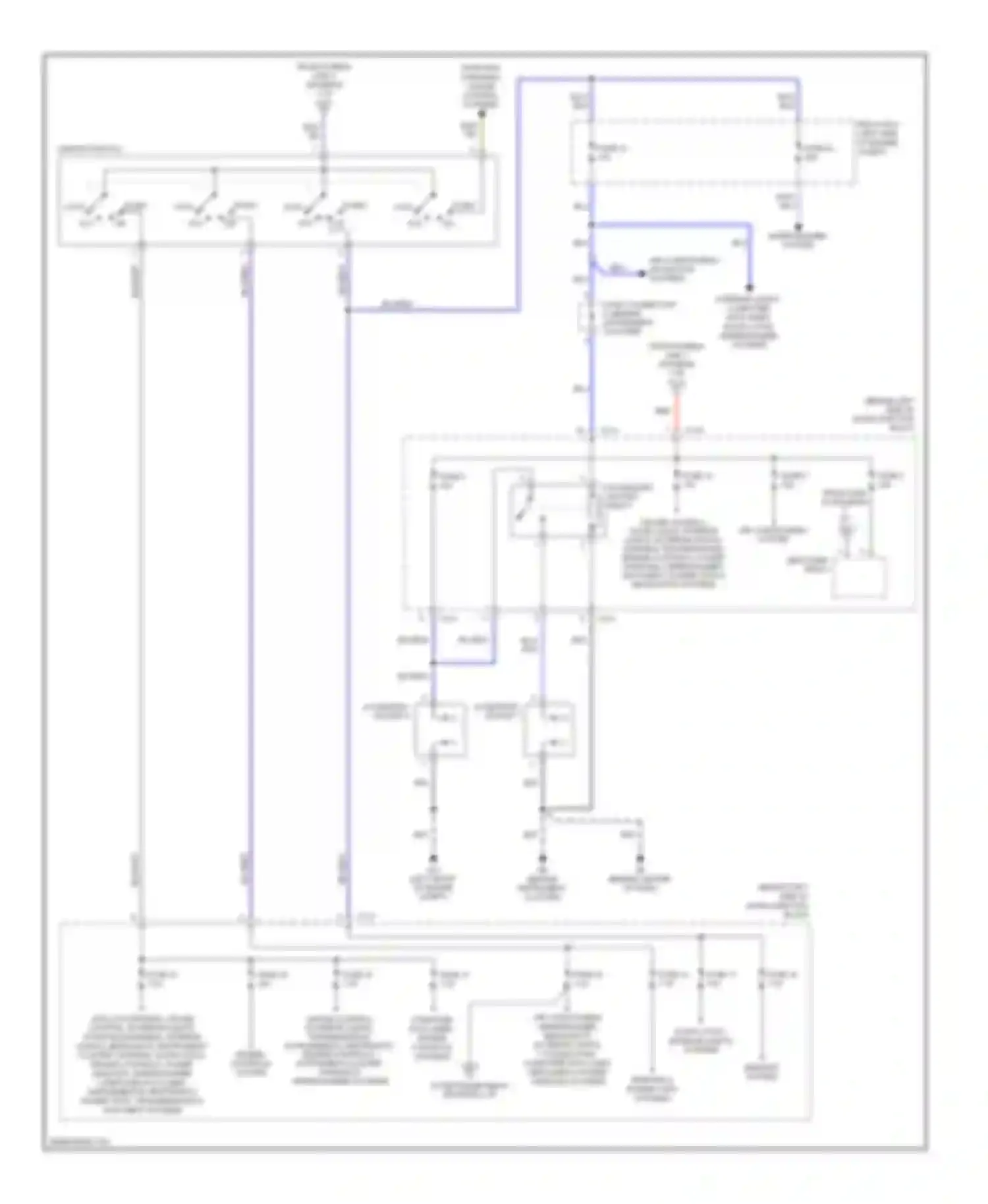 Galant Mitsubishi IX facelift (2006-2009): Power distribution circuit (2 of 2)