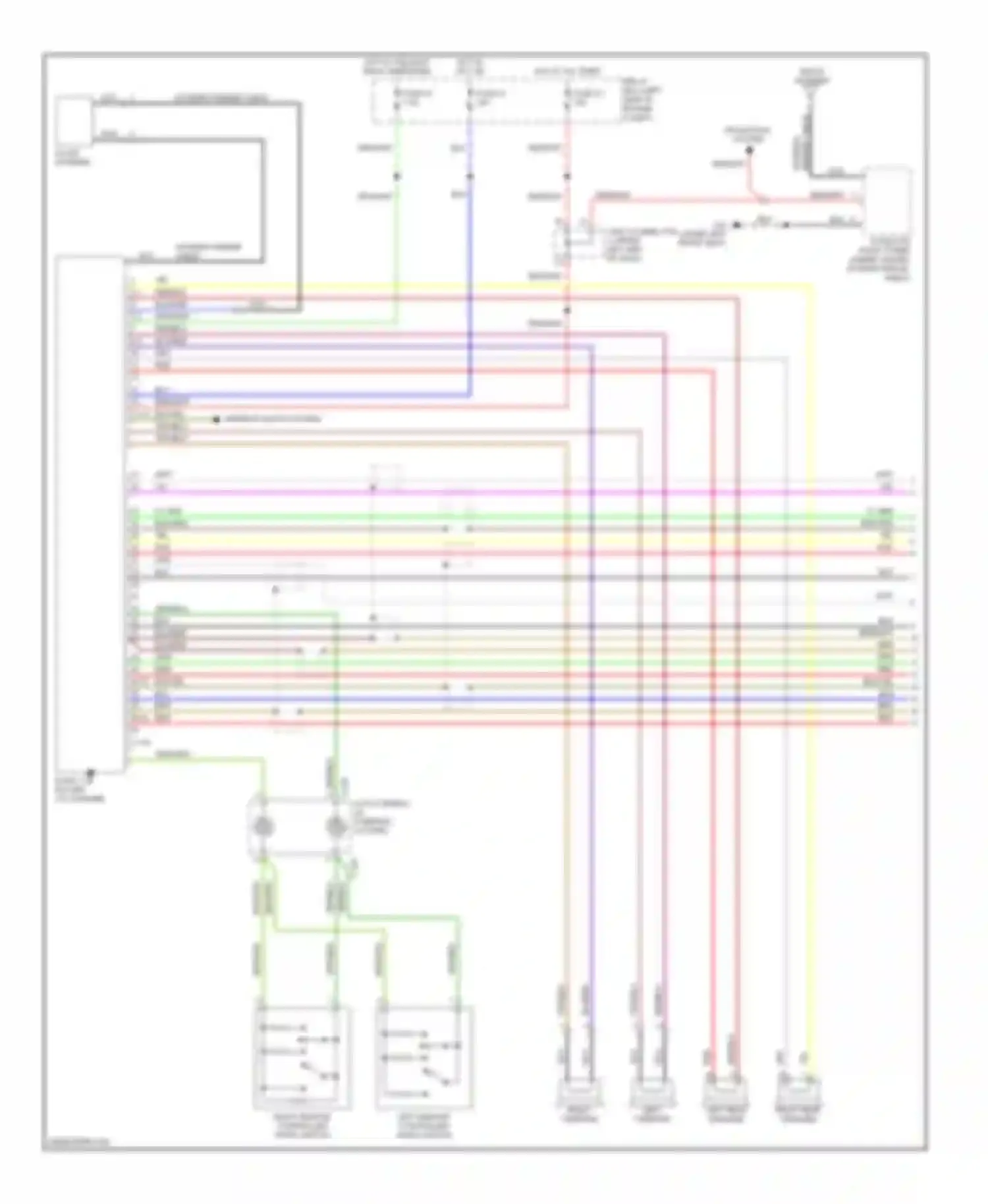 Galant Mitsubishi IX facelift (2006-2009): Radio circuit, with amplifier (1 of 2)