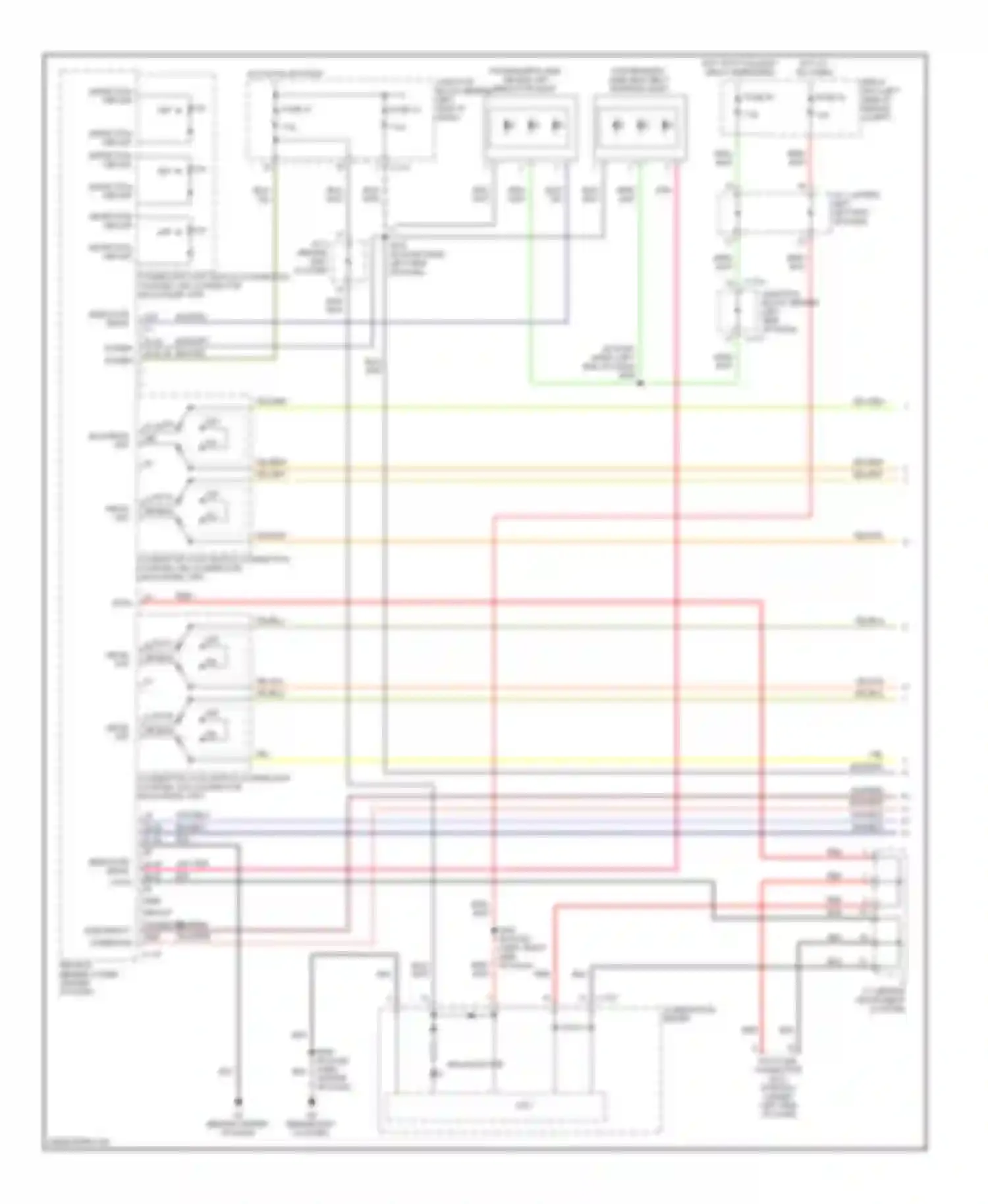 Galant Mitsubishi IX facelift (2006-2009): Supplemental restraints circuit (1 of 3)