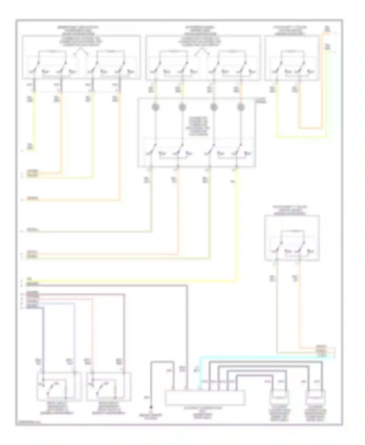 Galant Mitsubishi IX facelift (2006-2009): Supplemental restraints circuit (2 of 3)