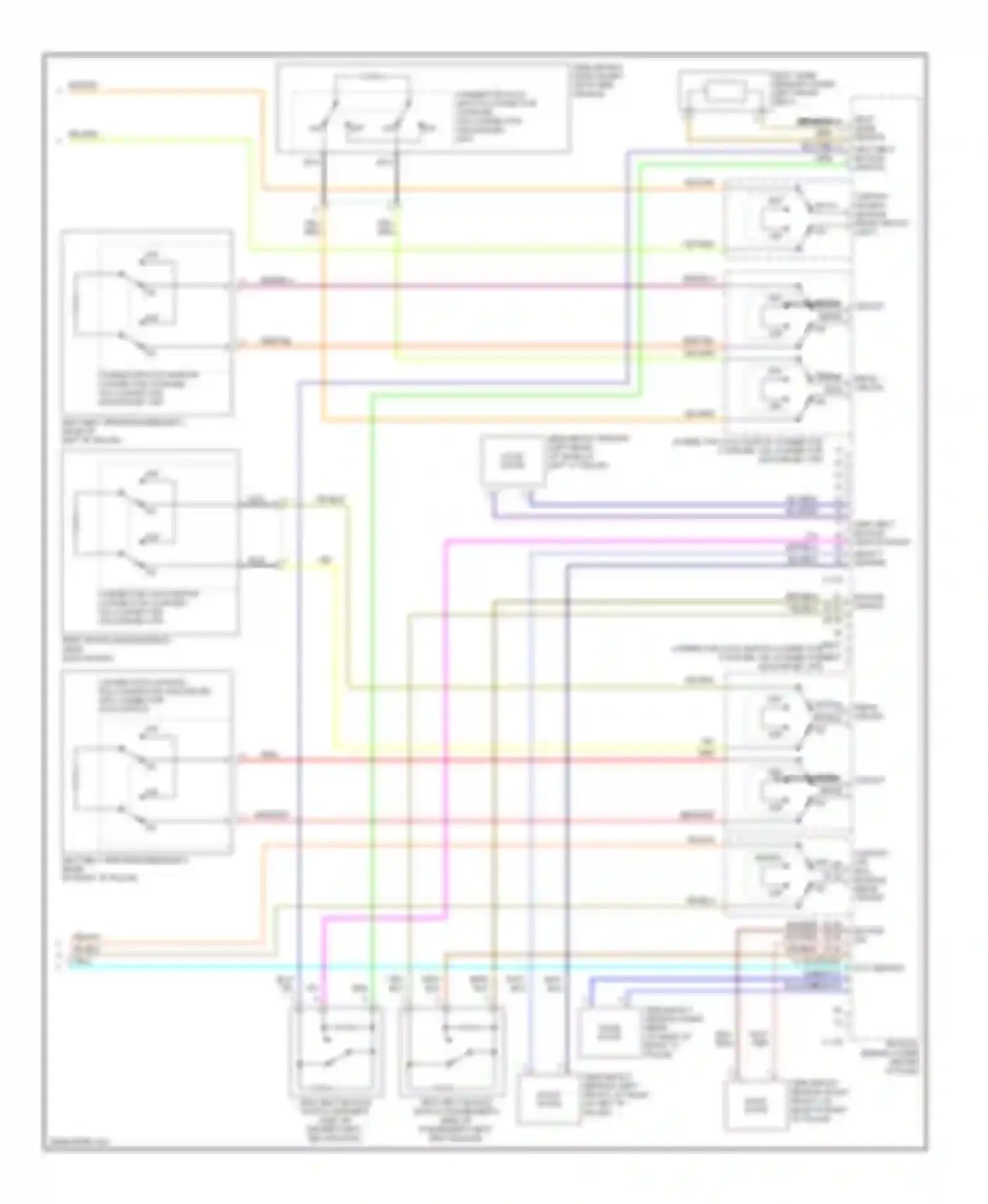 Galant Mitsubishi IX facelift (2006-2009): Supplemental restraints circuit (3 of 3)