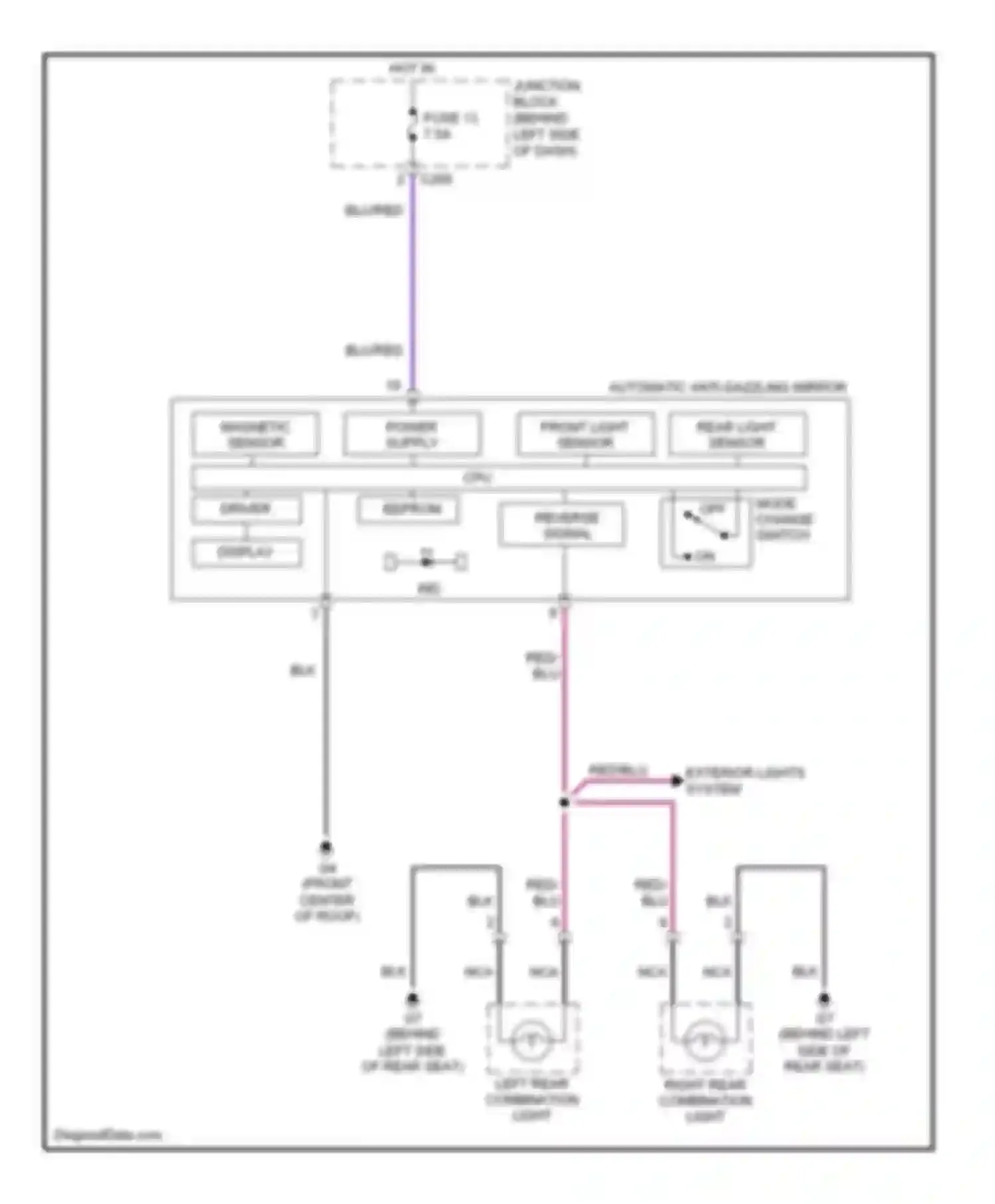 Wiring diagram red for Mitsubishi Galant IX facelift (2006-2009) (31 of 60)