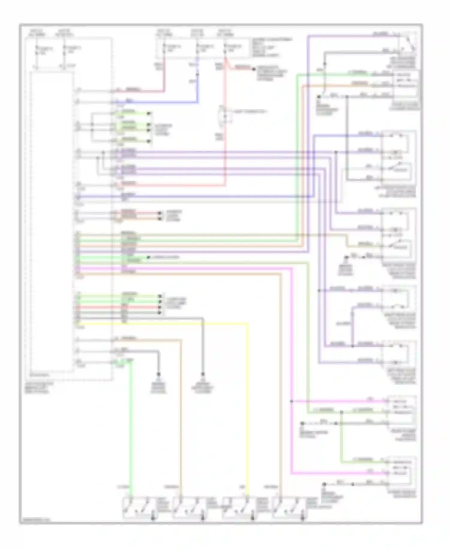 Galant Mitsubishi IX (2003-2006): Forced entry circuit