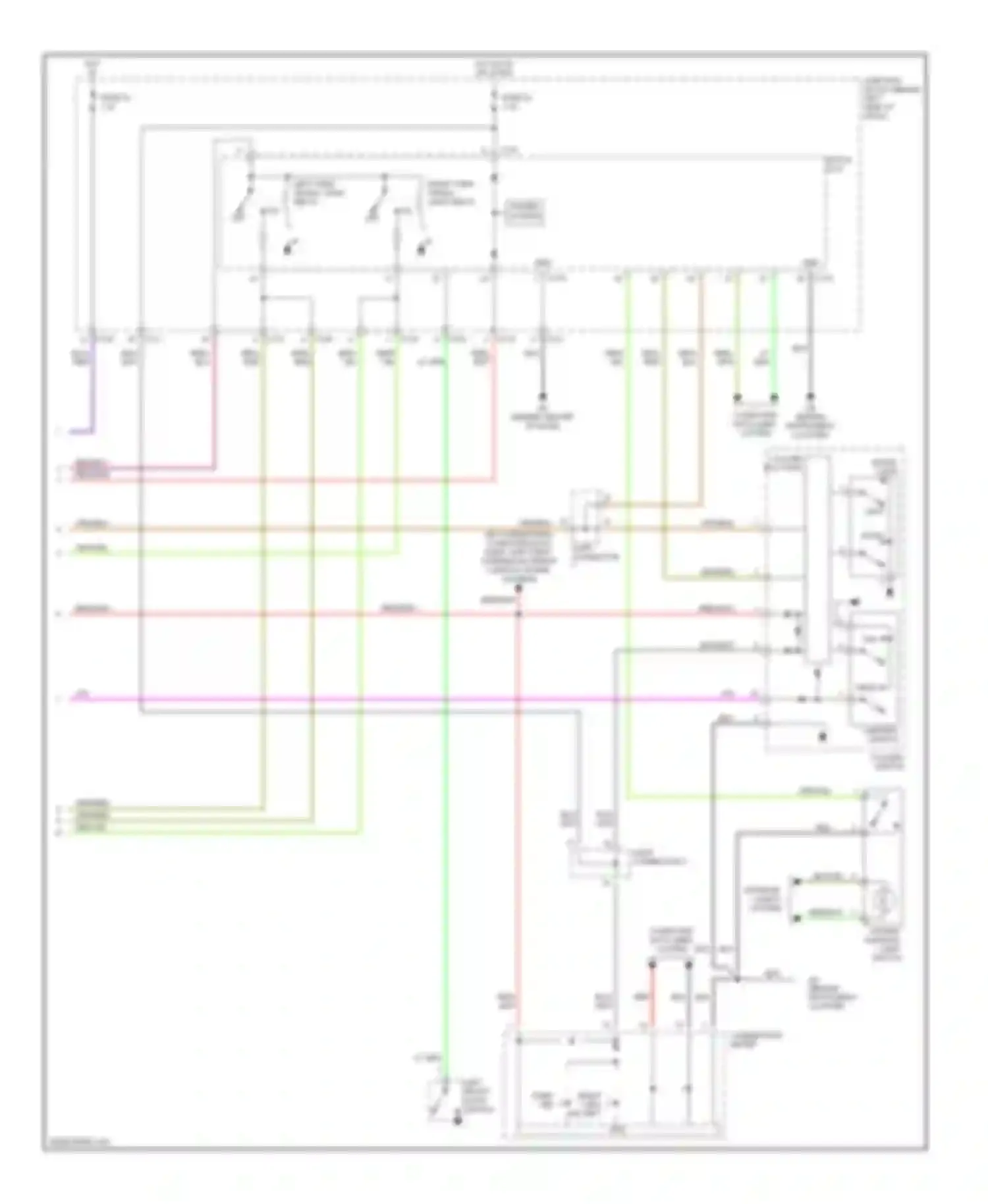 Galant Mitsubishi IX (2003-2006): Exterior lamps circuit (2 of 2)
