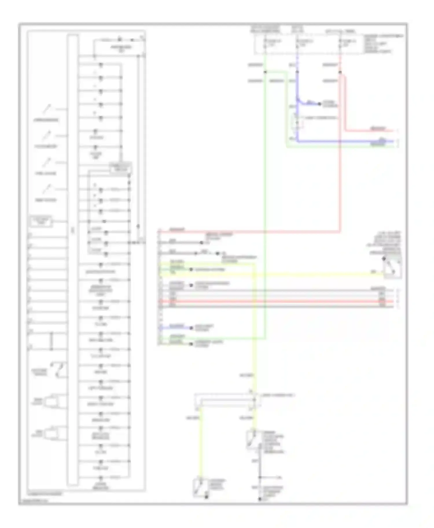 Galant Mitsubishi IX (2003-2006): Instrument cluster circuit (1 of 2)