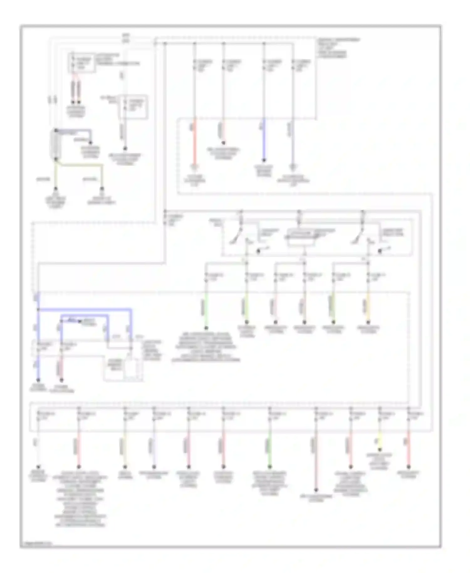 Galant Mitsubishi IX (2003-2006): Power distribution circuit (1 of 2)
