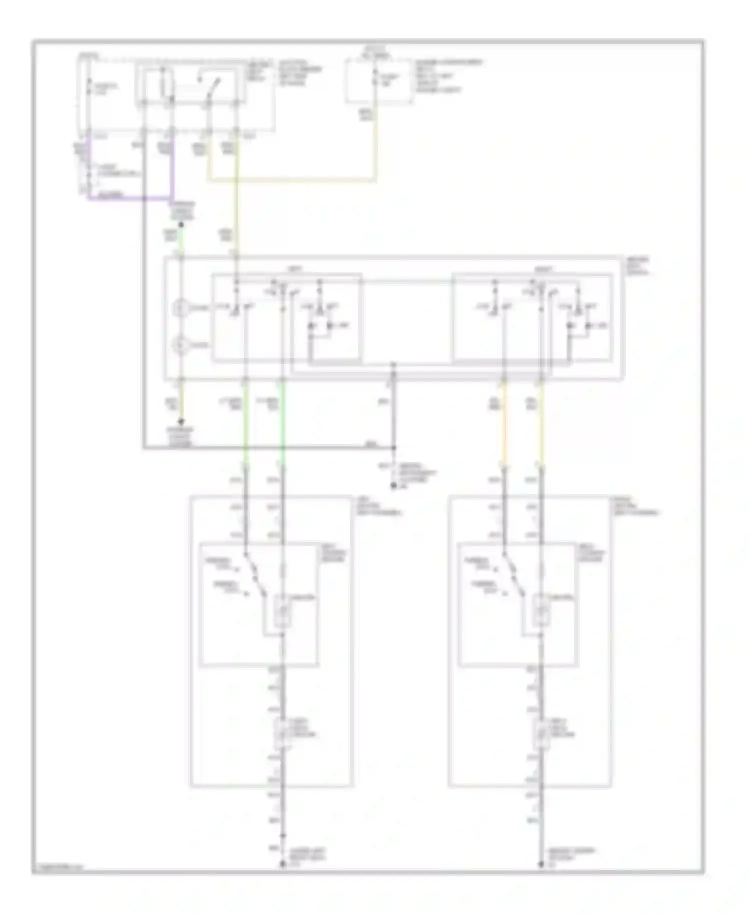 Galant Mitsubishi IX (2003-2006): Heated seats circuit