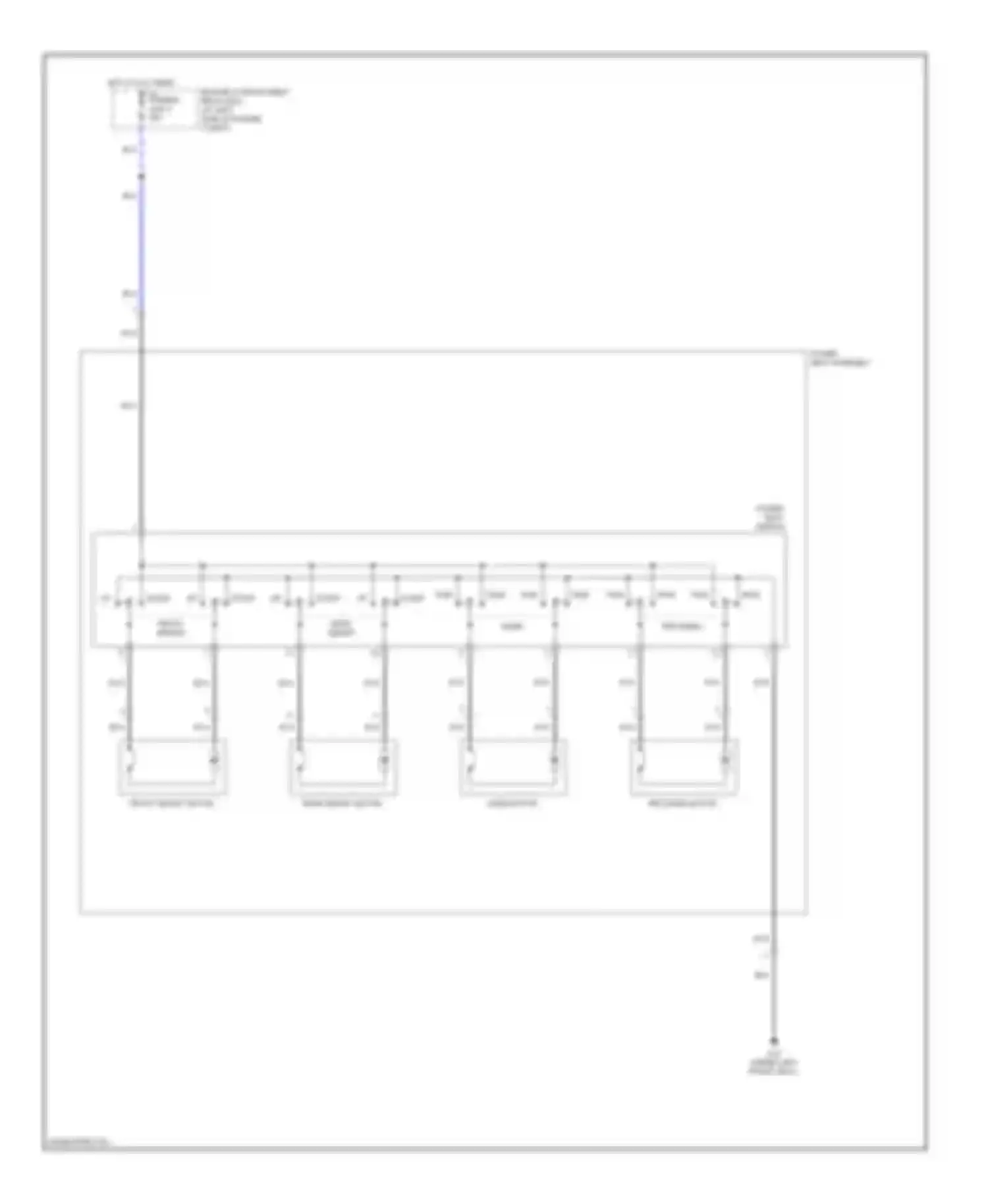 Galant Mitsubishi IX (2003-2006): Power seat circuit