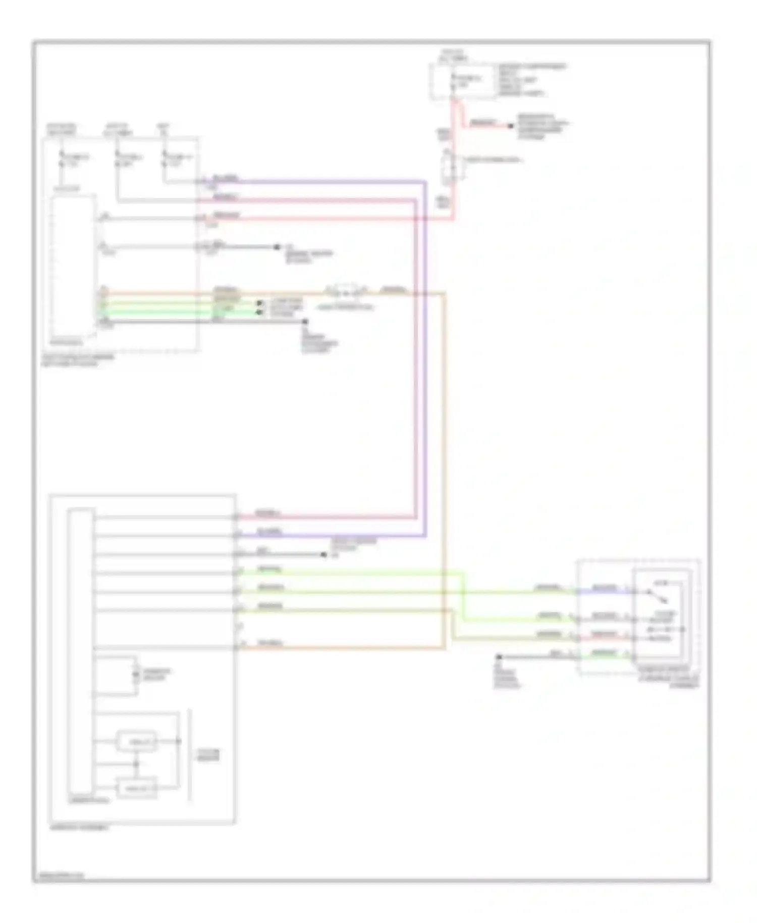 Galant Mitsubishi IX (2003-2006): Power top/sunroof circuit