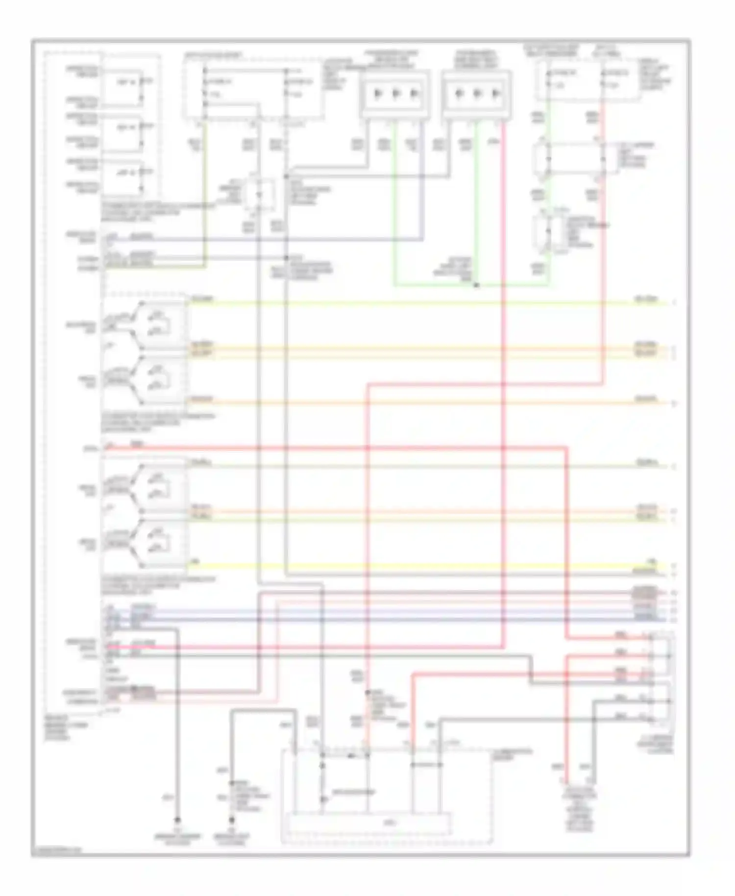 Galant Mitsubishi IX (2003-2006): Supplemental restraints circuit (1 of 3)