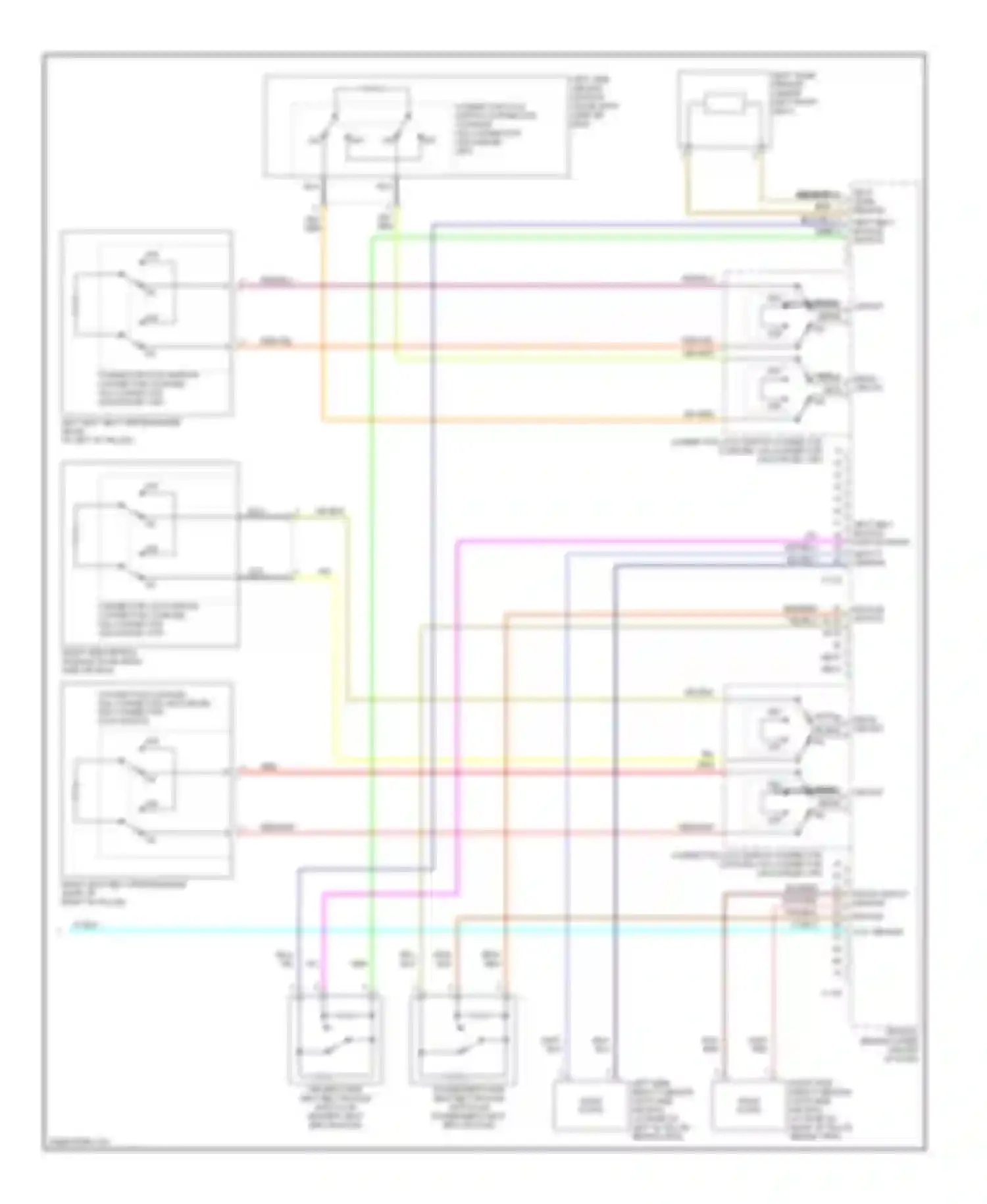 Galant Mitsubishi IX (2003-2006): Supplemental restraints circuit (3 of 3)