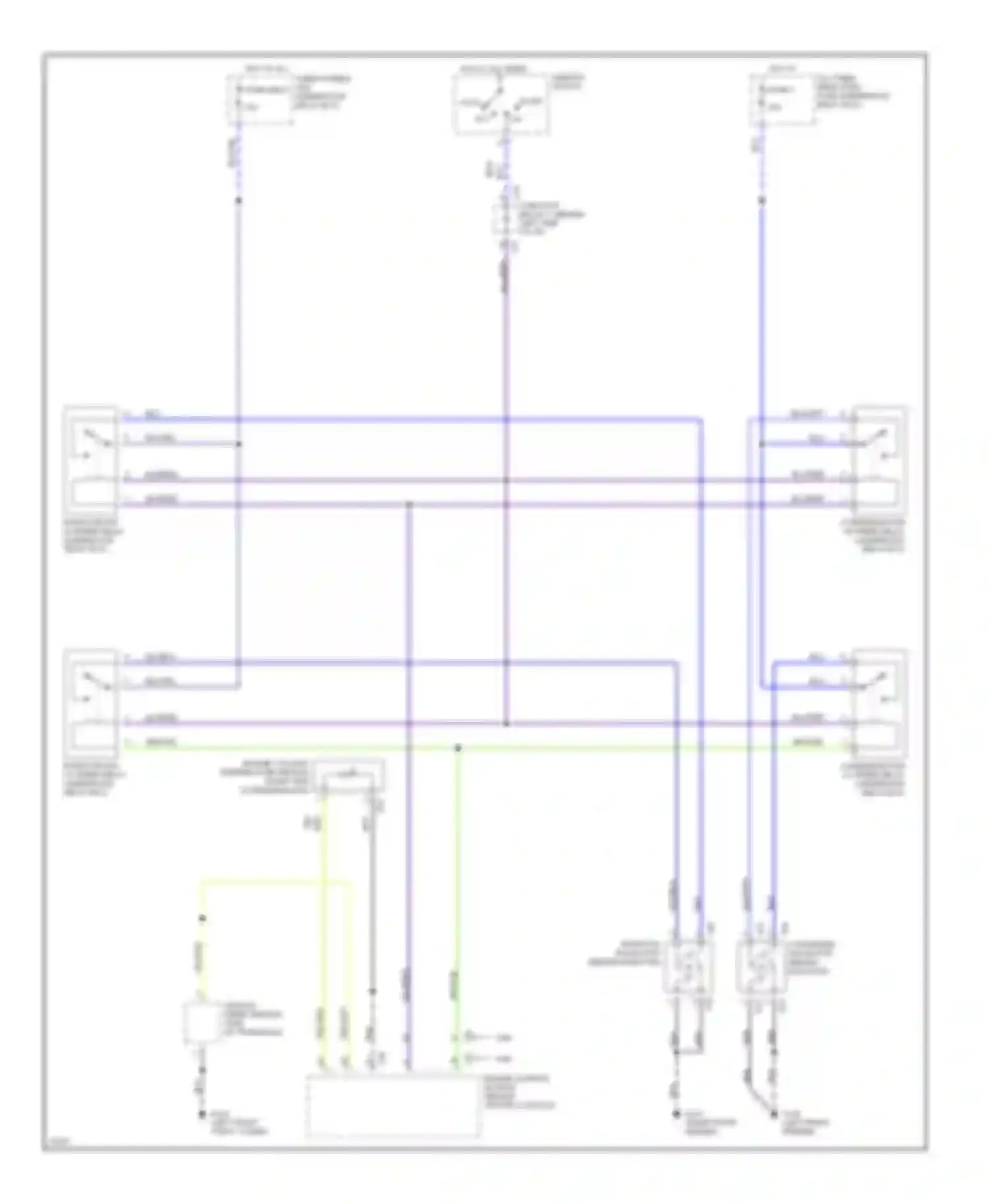 Galant Mitsubishi VII (1992-1997): Cooling fan circuit