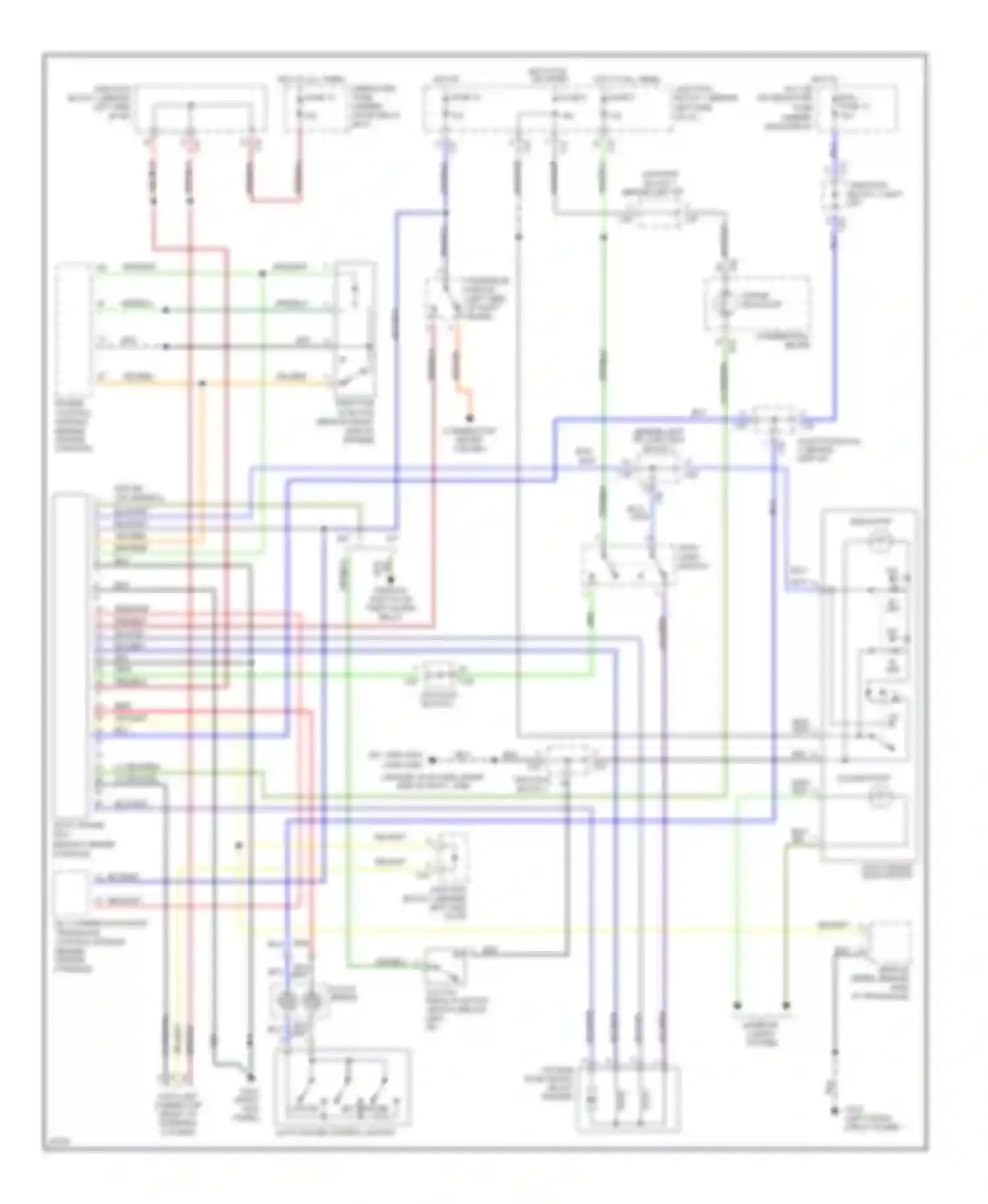 Galant Mitsubishi VII (1992-1997): Cruise control circuit