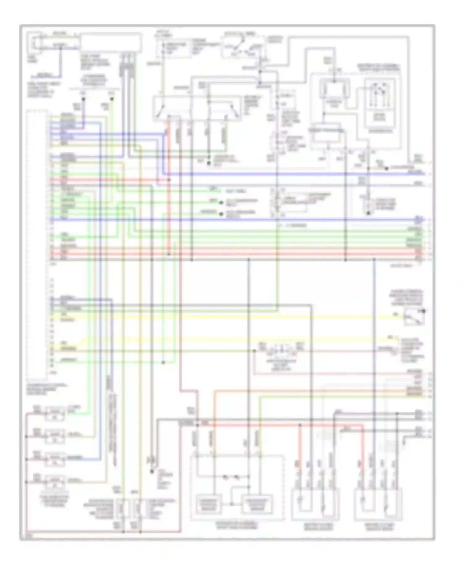 Galant Mitsubishi VII (1992-1997): Wiring diagram engine performance 2.4l sohcs, california (1 of 2)