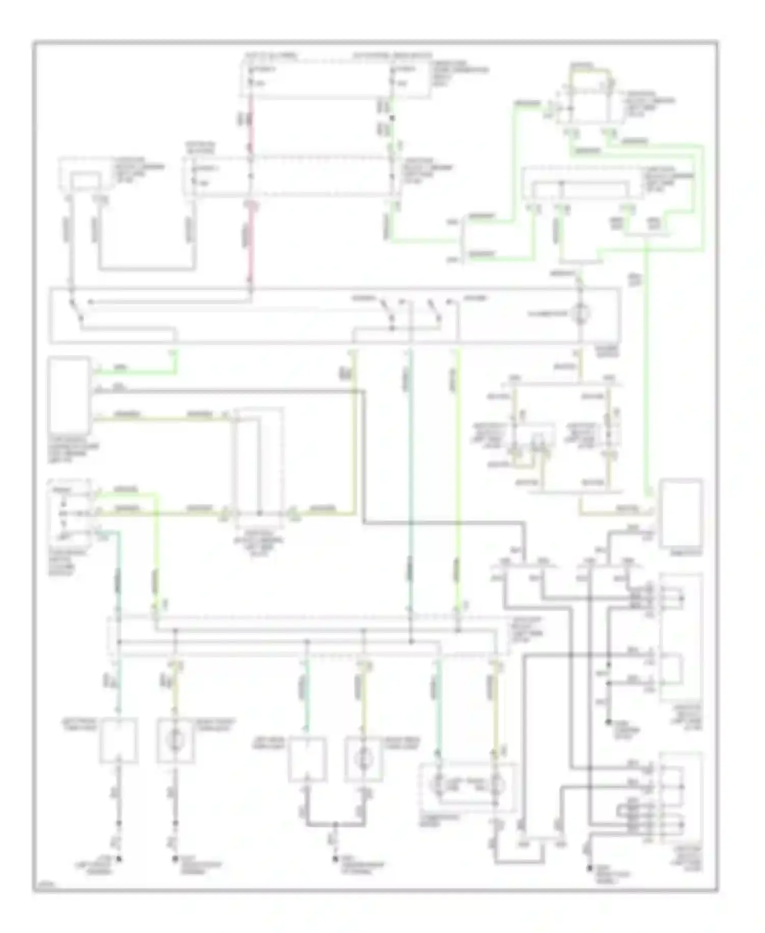Galant Mitsubishi VII (1992-1997): Exterior lamps circuit (2 of 2)