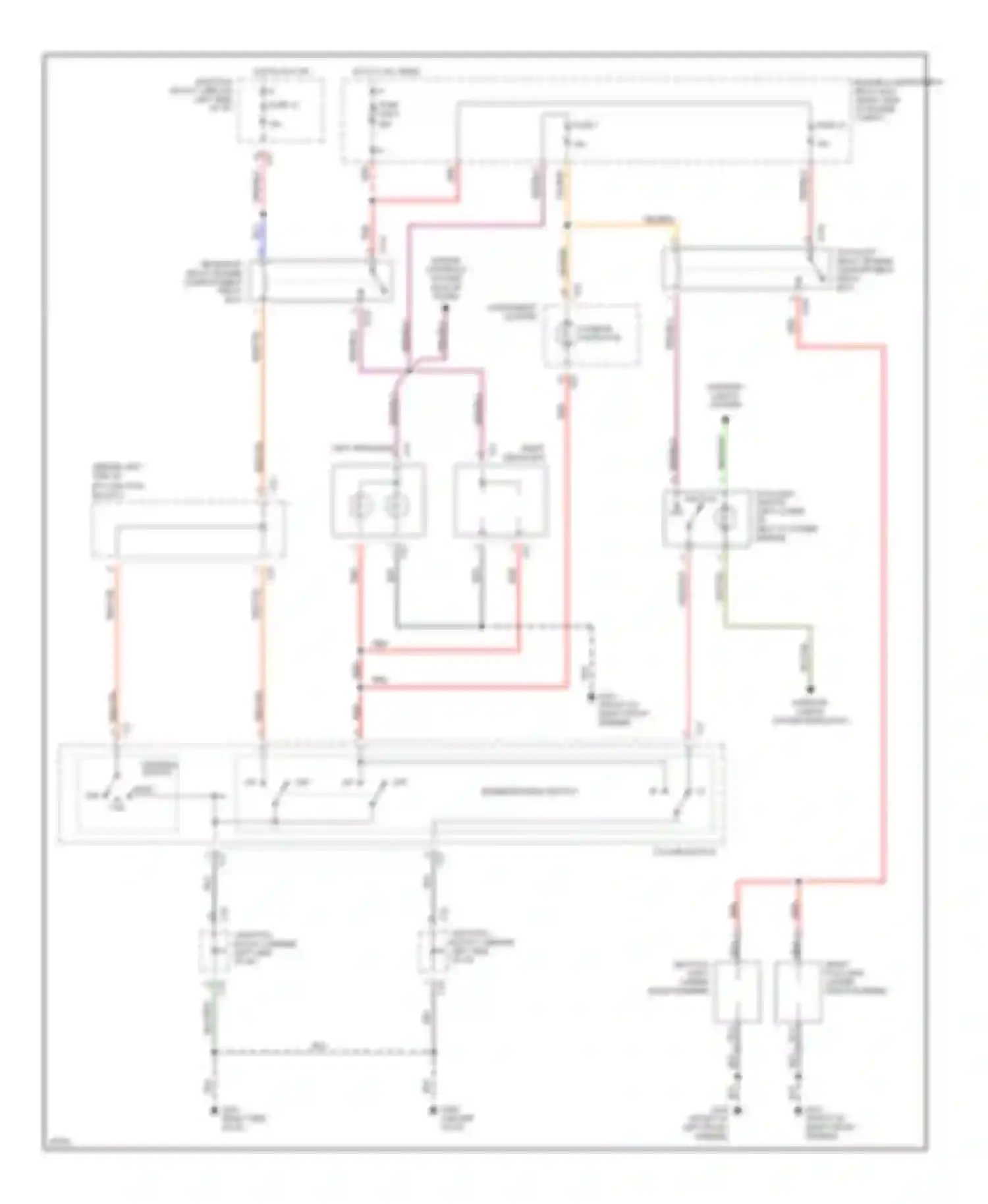 Galant Mitsubishi VII (1992-1997): Headlight circuit