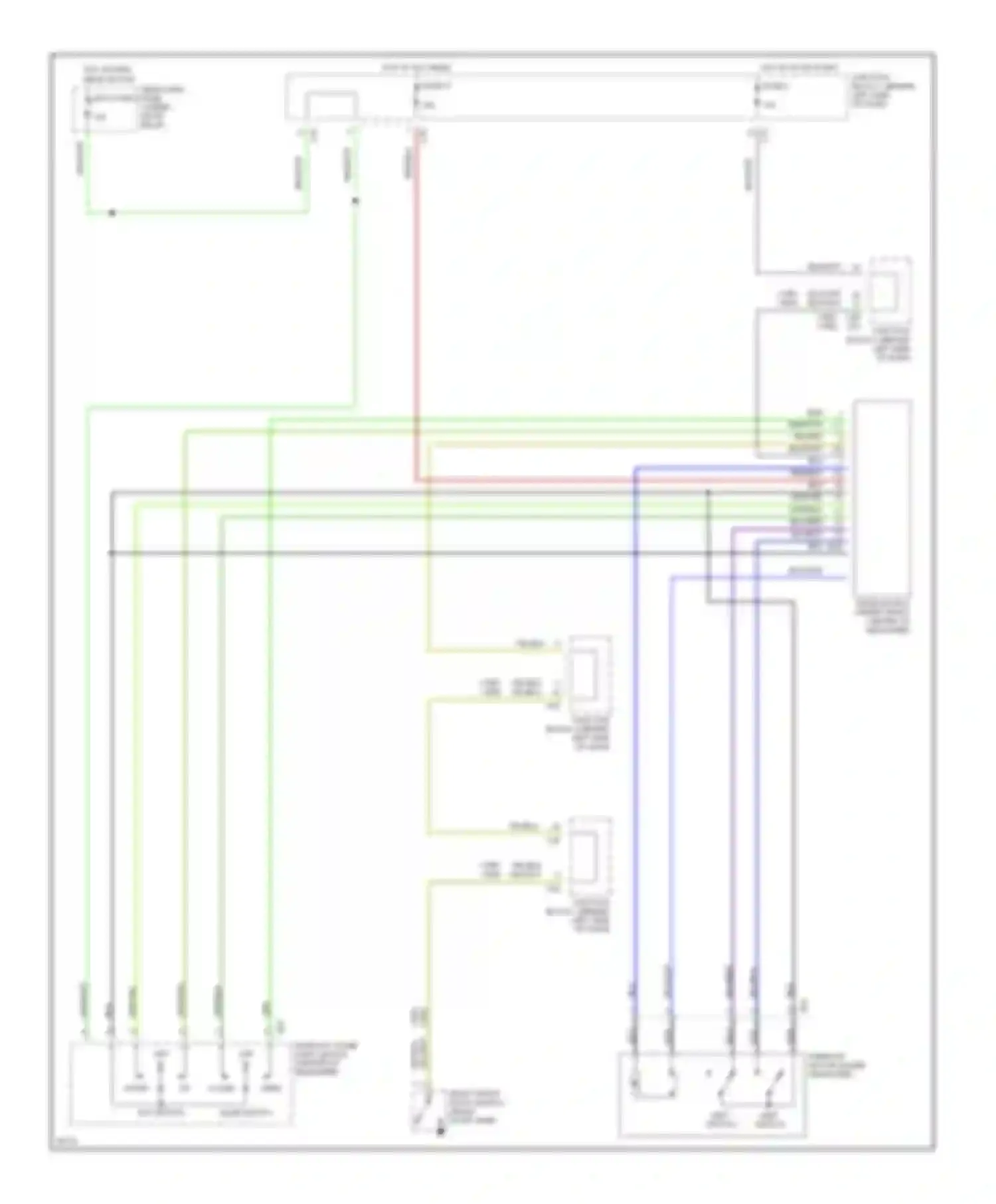 Galant Mitsubishi VII (1992-1997): Power top/sunroof circuits