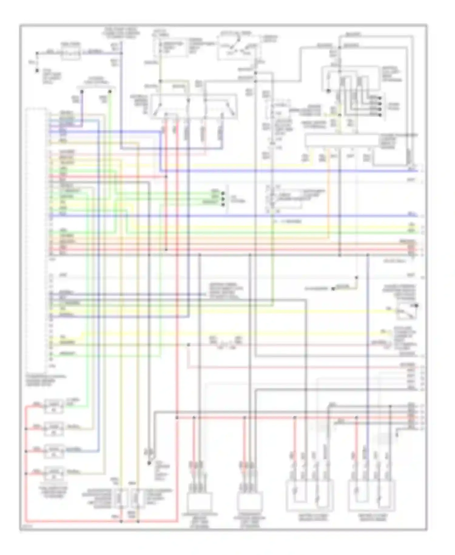 Wiring diagram check engine indicator for Mitsubishi Galant VII (1992-1997) (1 of 3)