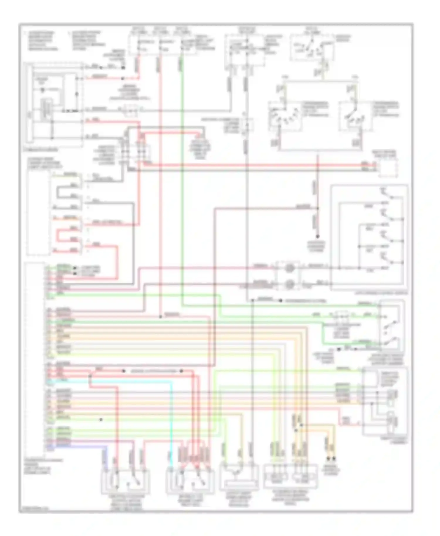 Galant Mitsubishi VIII facelift (1998-2006): Cruise control circuit